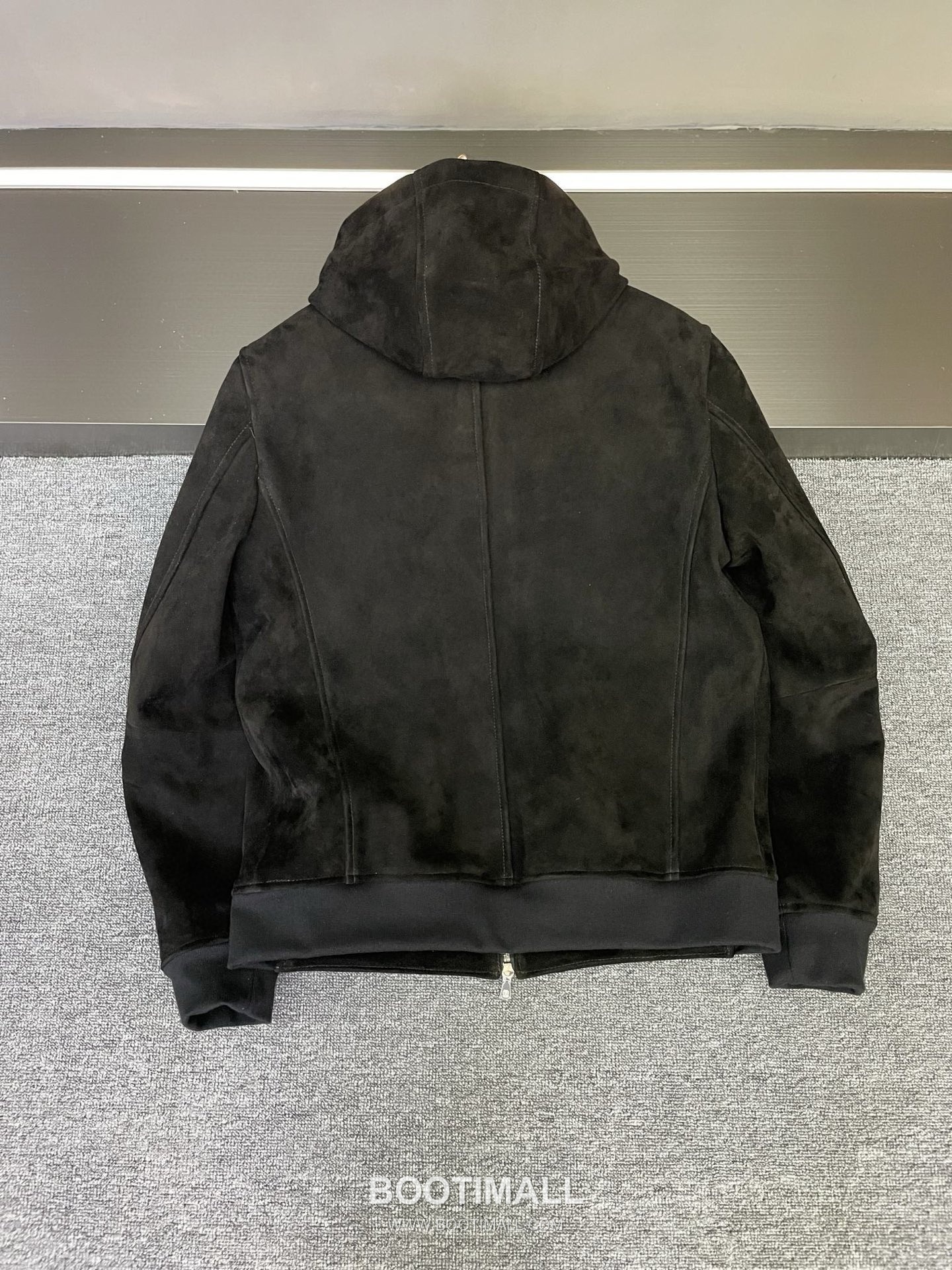 Brunello Cucinelli Suede Lambskin Hooded Black Jacket 브루넬로 쿠치넬리 스웨이드 램스킨 후드 블랙 자켓 2