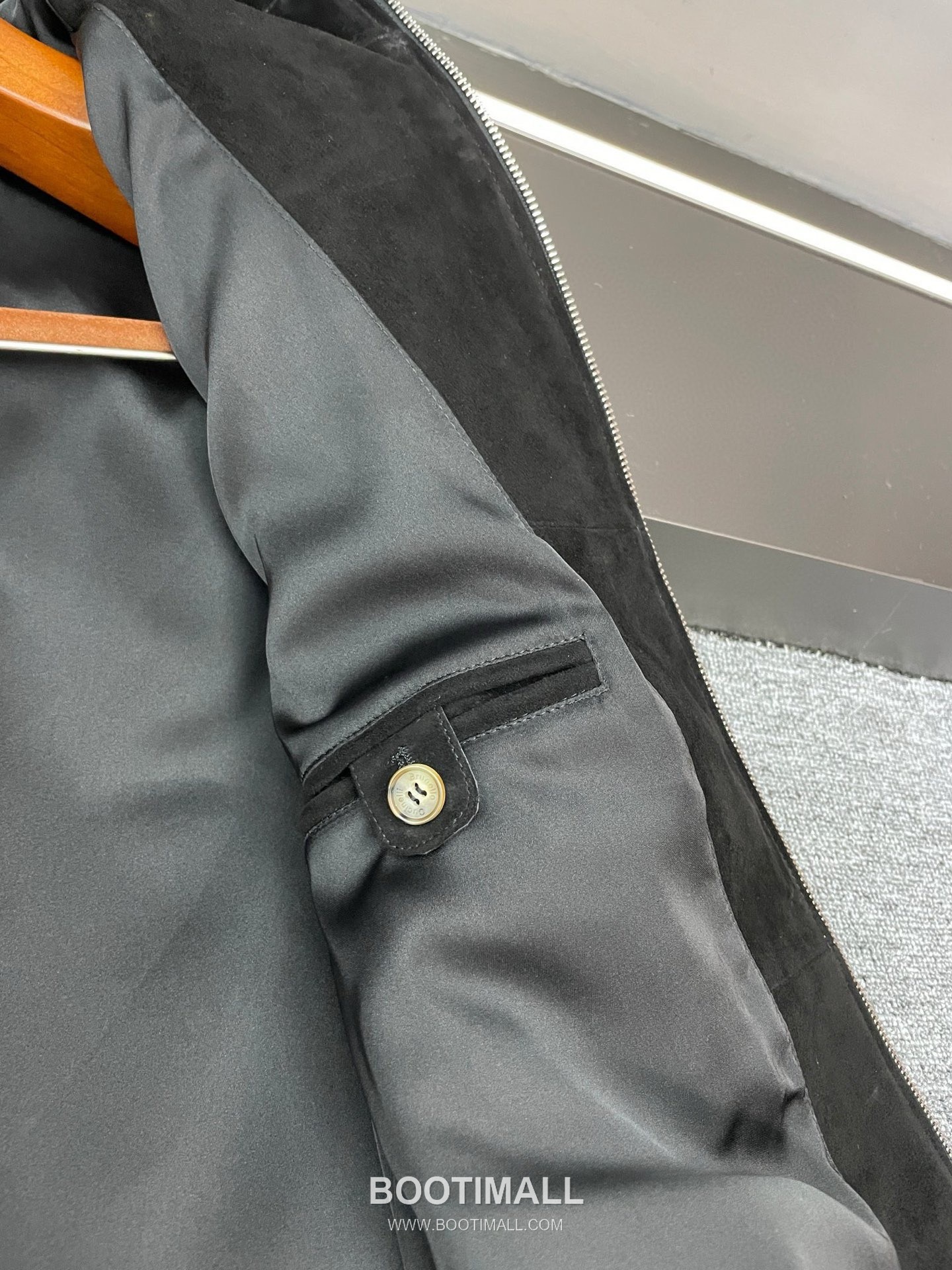 Brunello Cucinelli Suede Lambskin Hooded Black Jacket 브루넬로 쿠치넬리 스웨이드 램스킨 후드 블랙 자켓 6