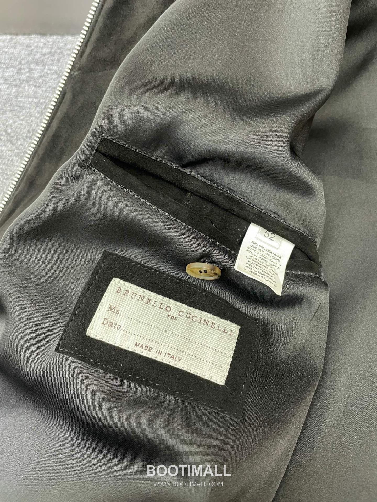 Brunello Cucinelli Suede Lambskin Hooded Black Jacket 브루넬로 쿠치넬리 스웨이드 램스킨 후드 블랙 자켓 9