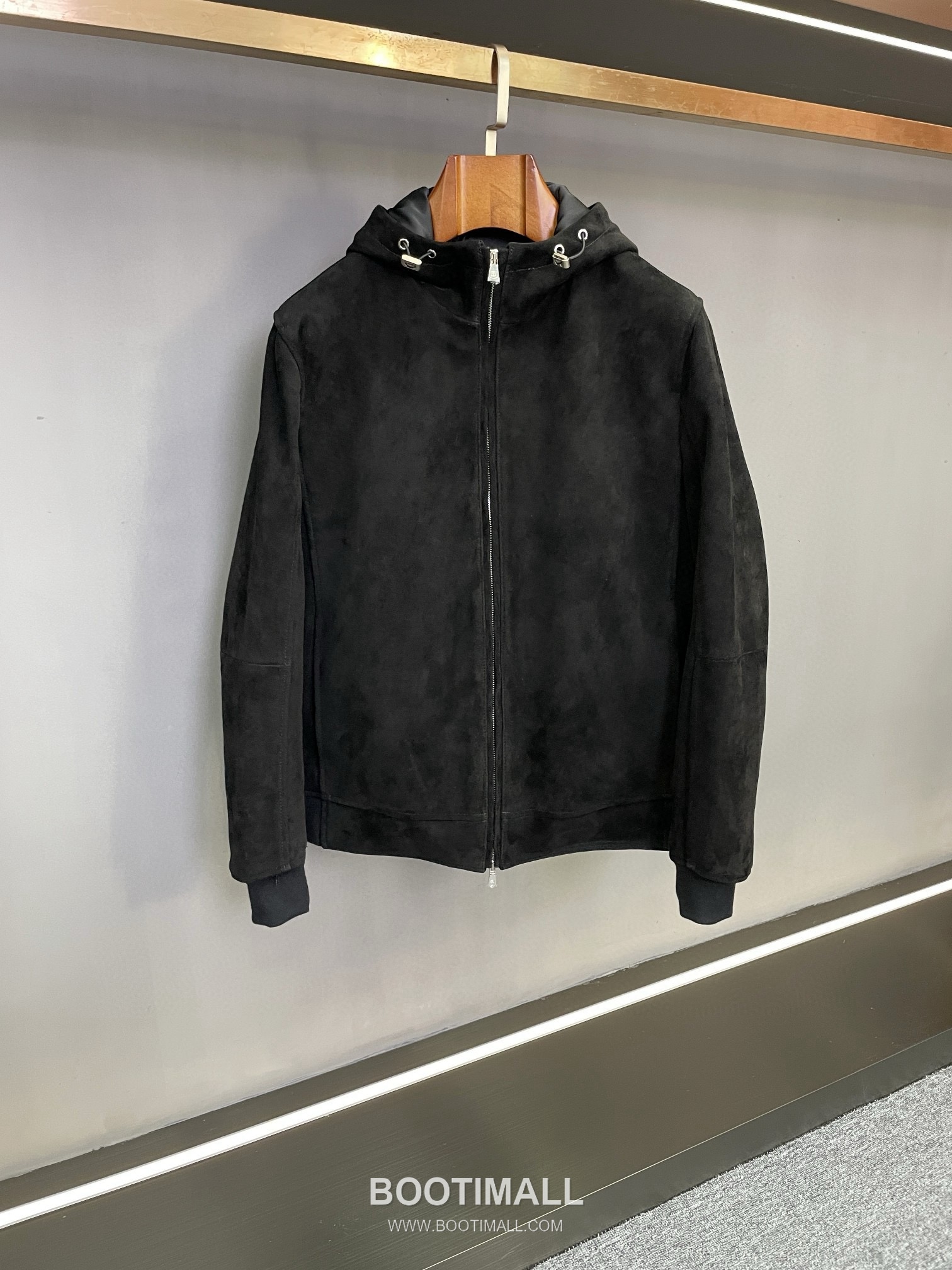 Brunello Cucinelli Suede Lambskin Hooded Black Jacket 브루넬로 쿠치넬리 스웨이드 램스킨 후드 블랙 자켓 10