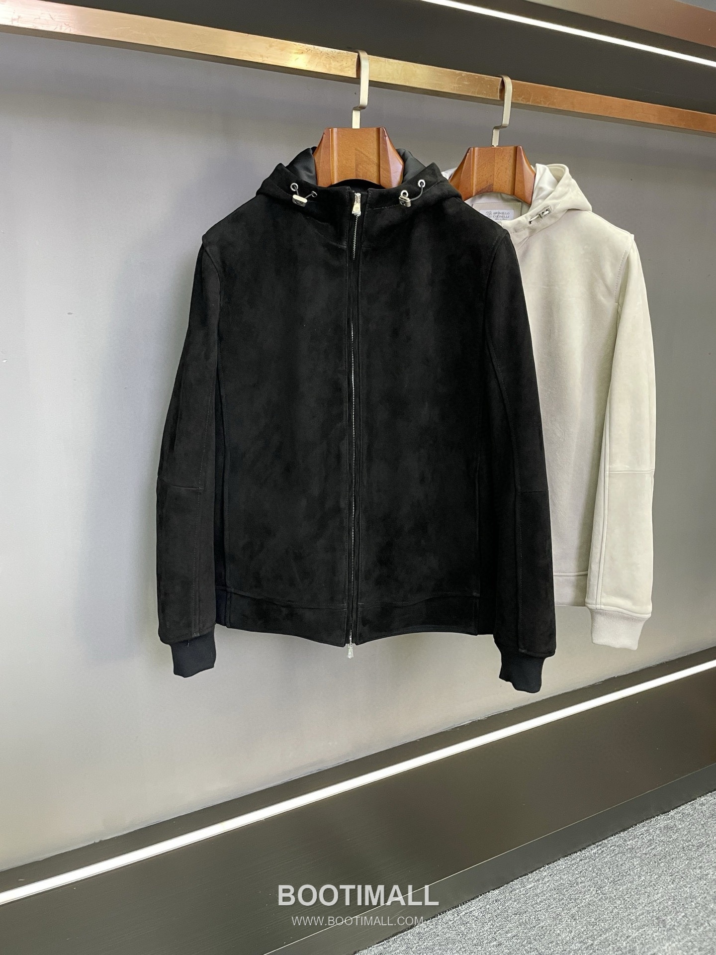 Brunello Cucinelli Suede Lambskin Hooded Black Jacket 브루넬로 쿠치넬리 스웨이드 램스킨 후드 블랙 자켓 12