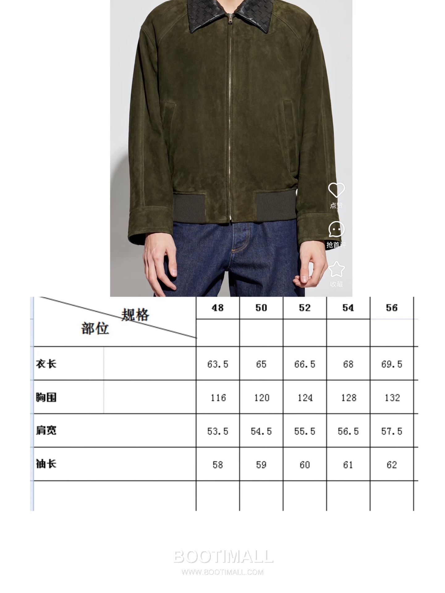 Bottega Veneta Intrecciato Collar Jacket Lambskin Green 보테가 베네타 인트레치아토 칼라 재킷 양가죽 그린 1