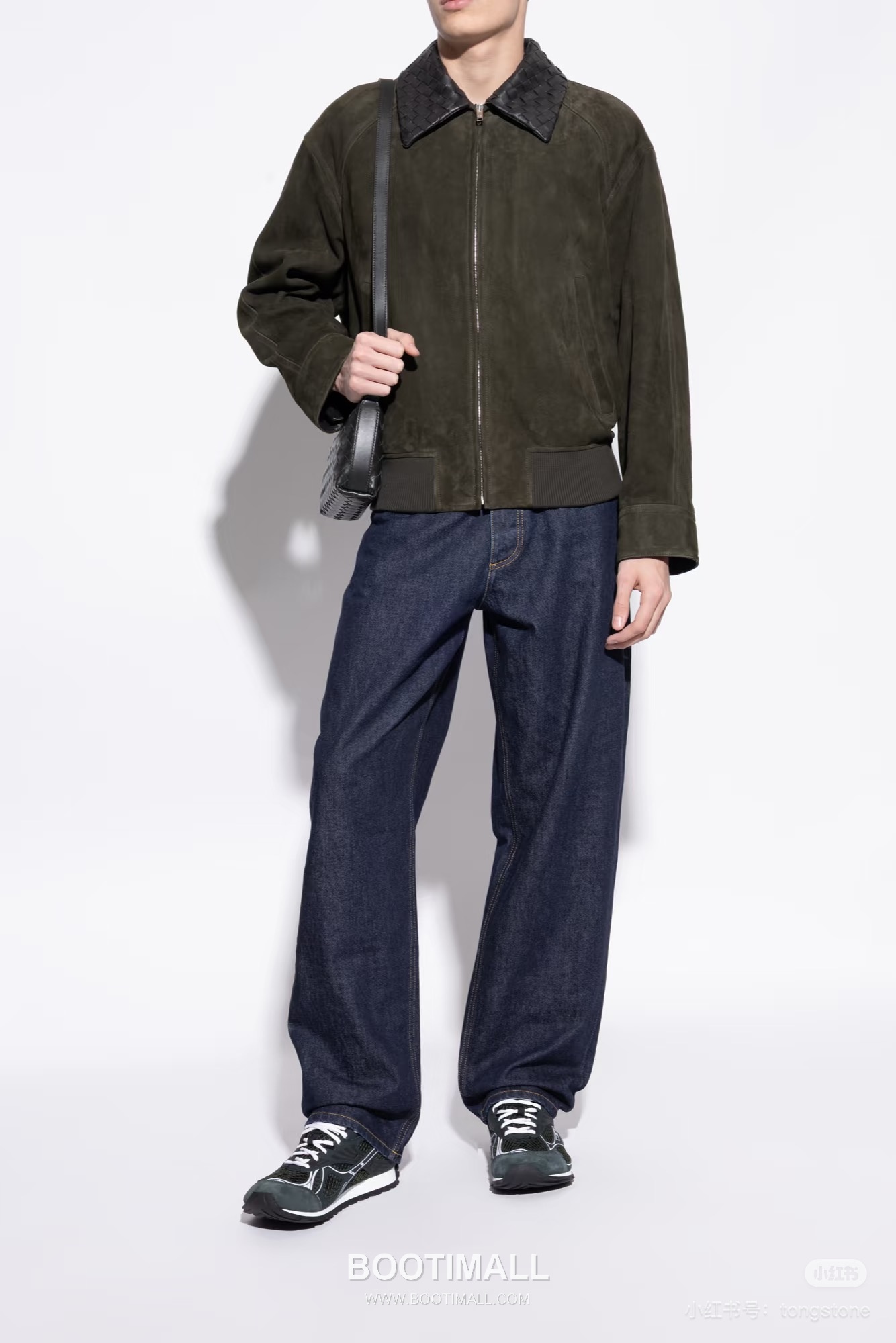 Bottega Veneta Intrecciato Collar Jacket Lambskin Green 보테가 베네타 인트레치아토 칼라 재킷 양가죽 그린 2