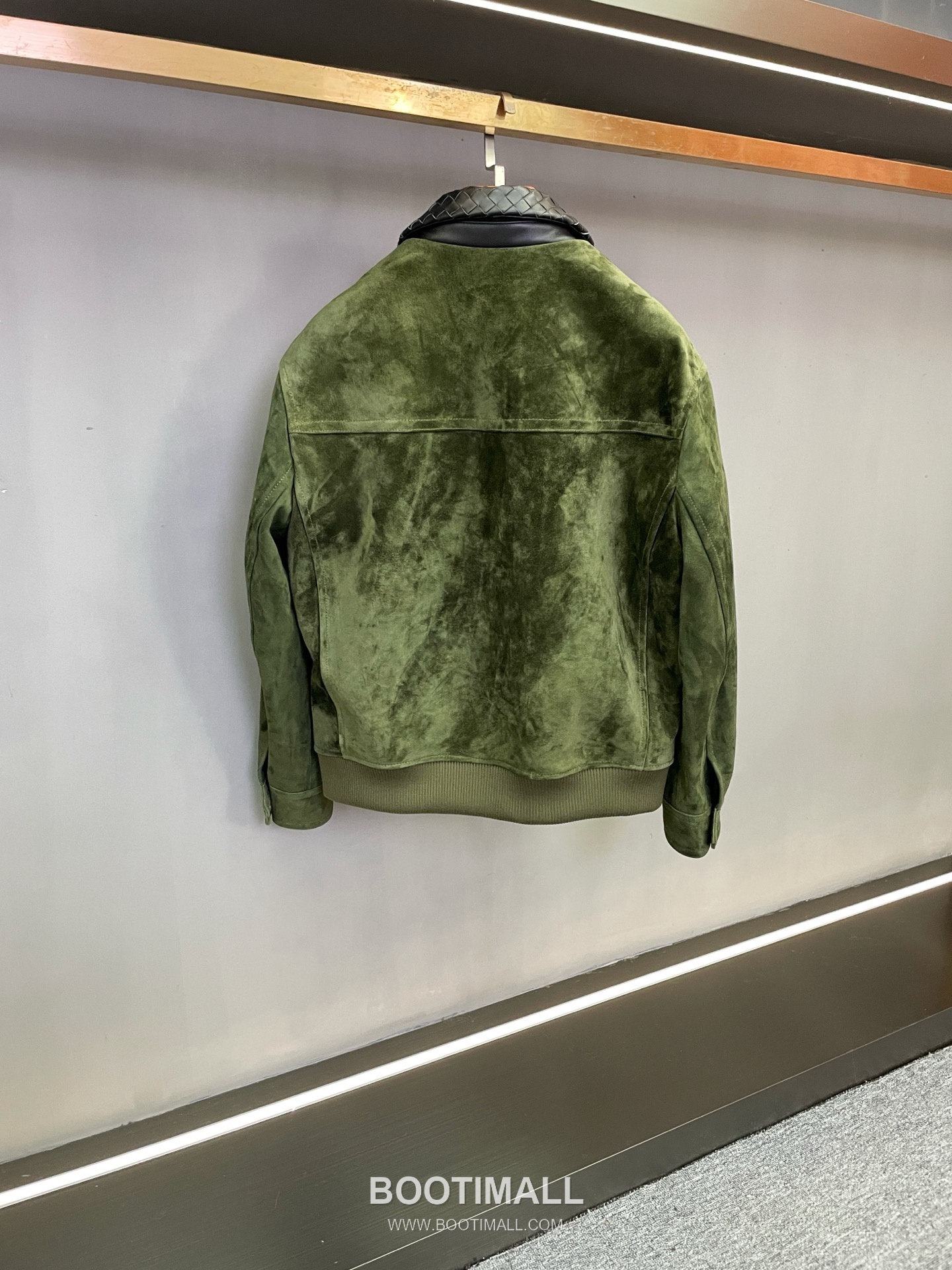 Bottega Veneta Intrecciato Collar Jacket Lambskin Green 보테가 베네타 인트레치아토 칼라 재킷 양가죽 그린 11