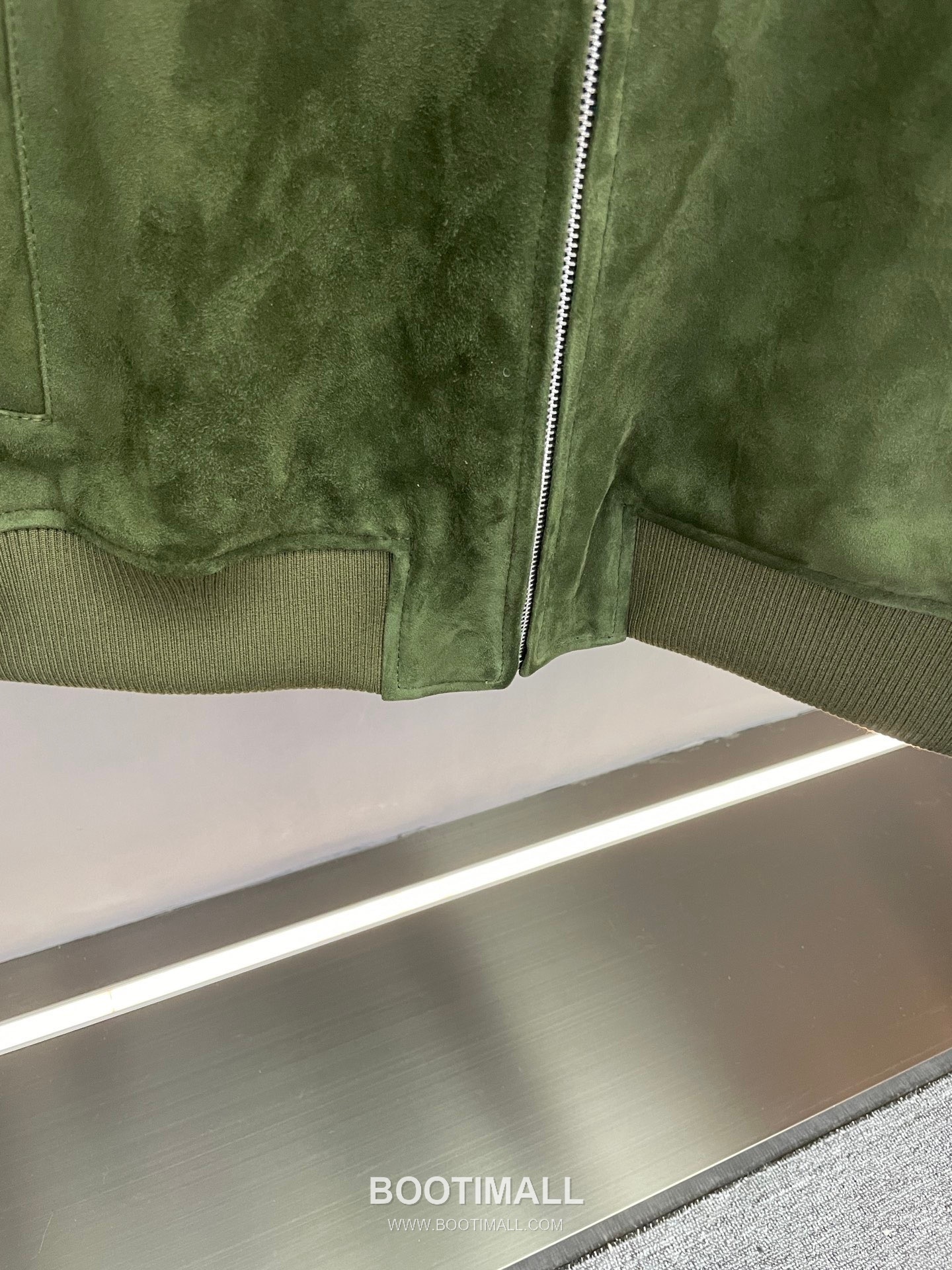 Bottega Veneta Intrecciato Collar Jacket Lambskin Green 보테가 베네타 인트레치아토 칼라 재킷 양가죽 그린 15