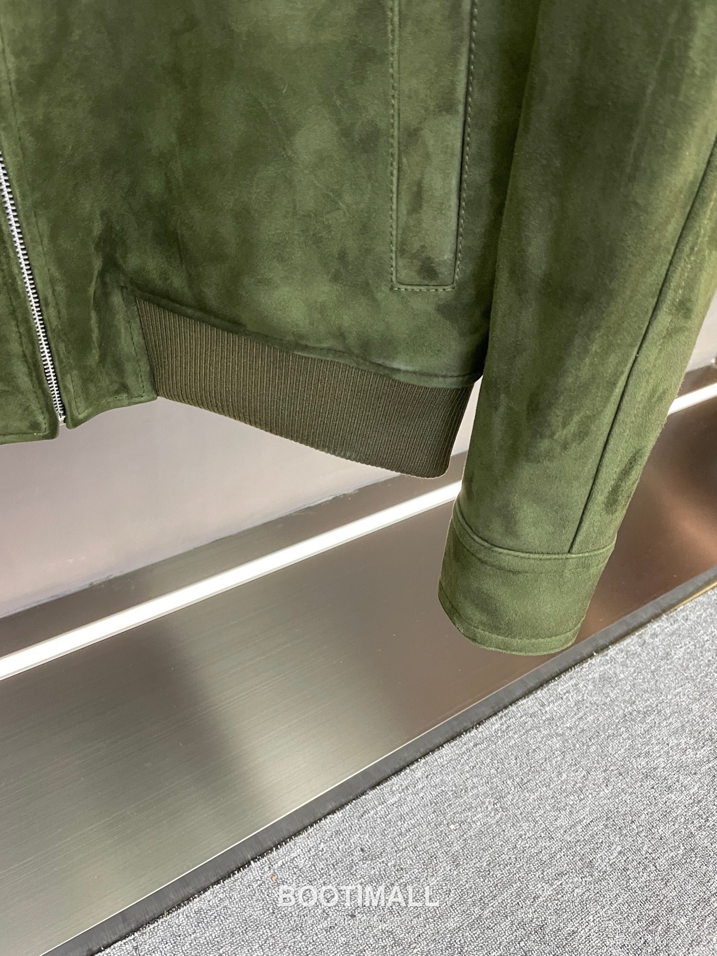 Bottega Veneta Intrecciato Collar Jacket Lambskin Green 보테가 베네타 인트레치아토 칼라 재킷 양가죽 그린 17