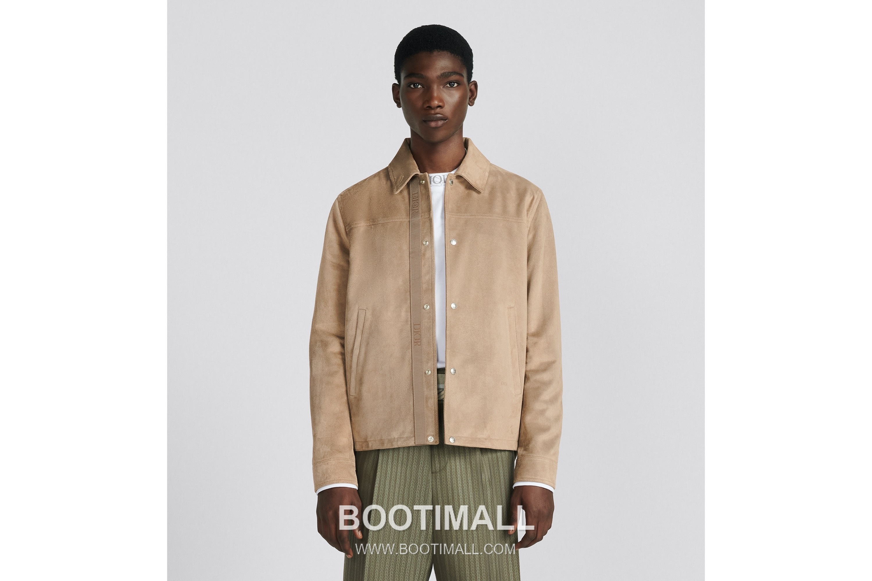 Dior 2026 S/S Suede Lambskin Khaki Leather Jacket 디올 2026 S/S 스웨이드 양가죽 카키 가죽 자켓 2