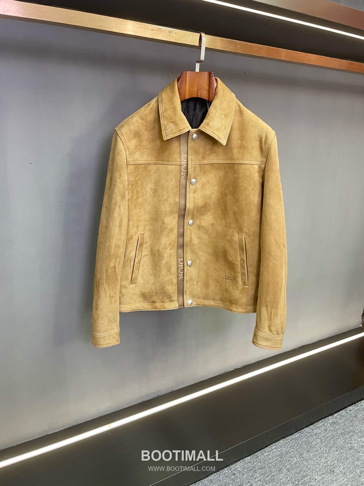 Dior 2026 S/S Suede Lambskin Khaki Leather Jacket 디올 2026 S/S 스웨이드 양가죽 카키 가죽 자켓 10