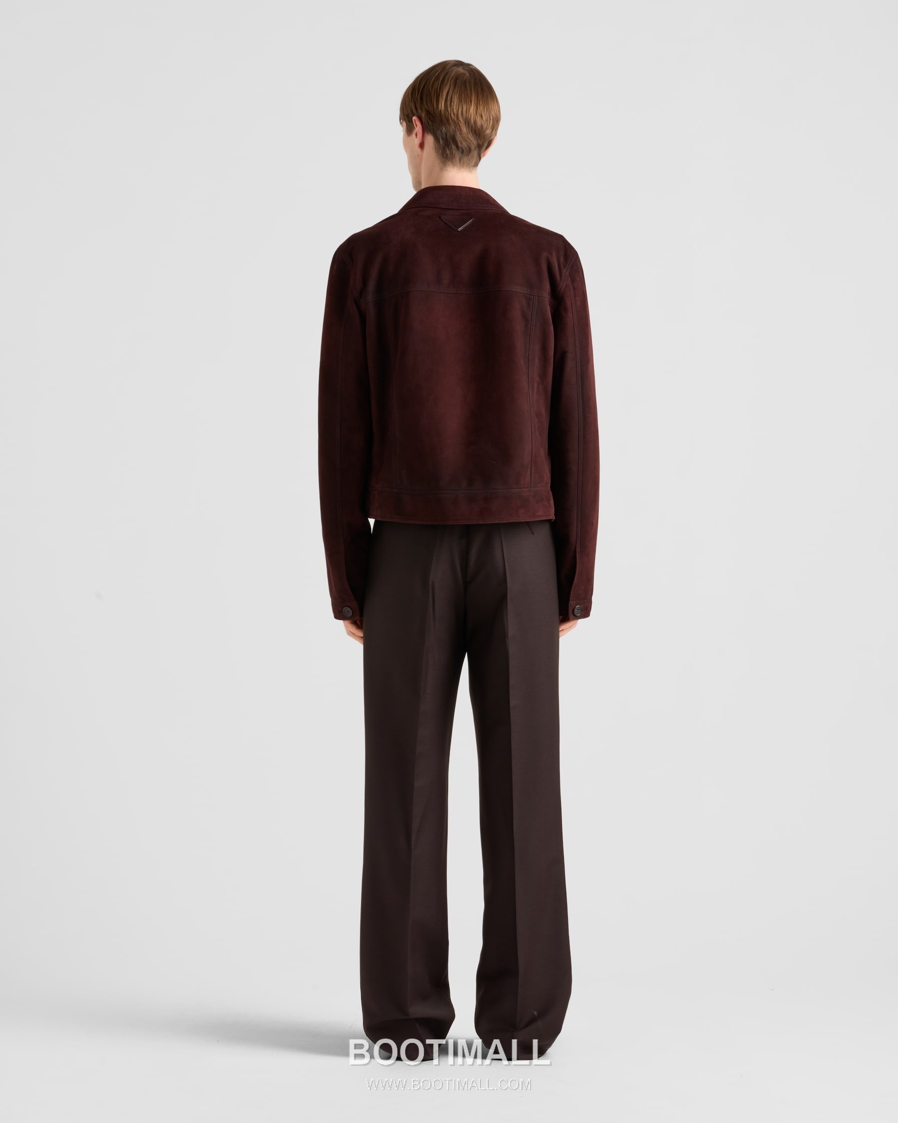 Prada Suede Lambskin Blouson Burgundy 프라다 스웨이드 램스킨 블루종 양가죽 버건디 3
