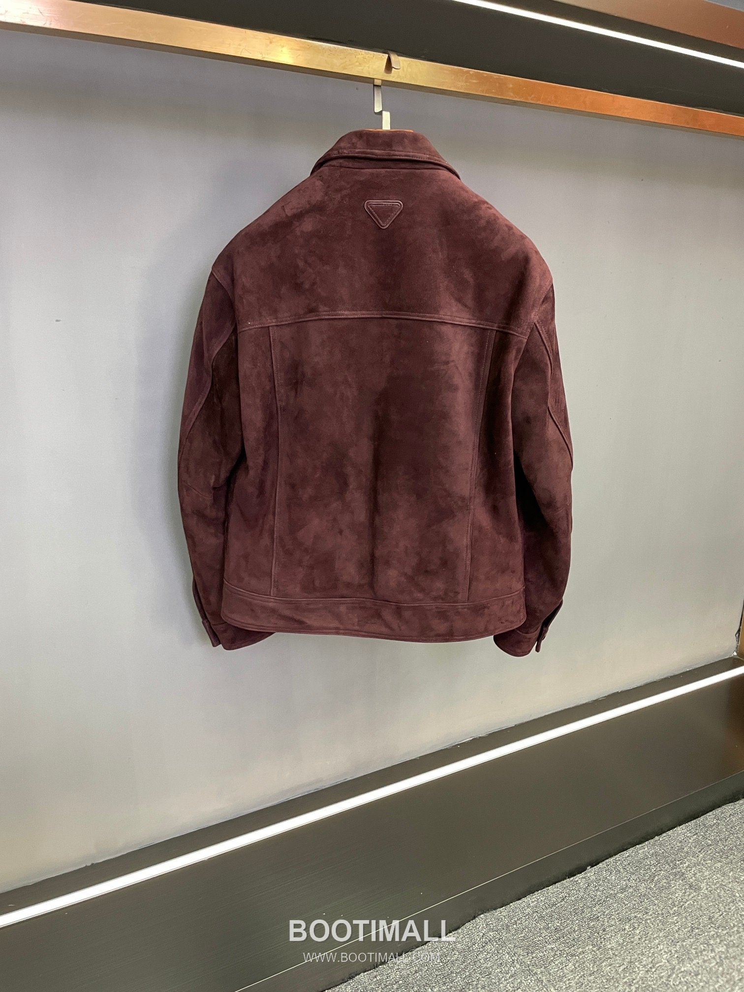 Prada Suede Lambskin Blouson Burgundy 프라다 스웨이드 램스킨 블루종 양가죽 버건디 8