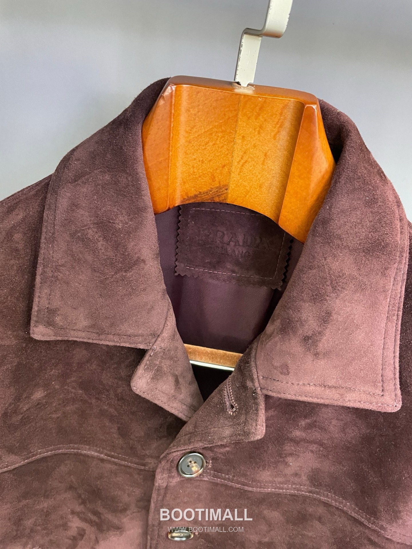 Prada Suede Lambskin Blouson Burgundy 프라다 스웨이드 램스킨 블루종 양가죽 버건디 12