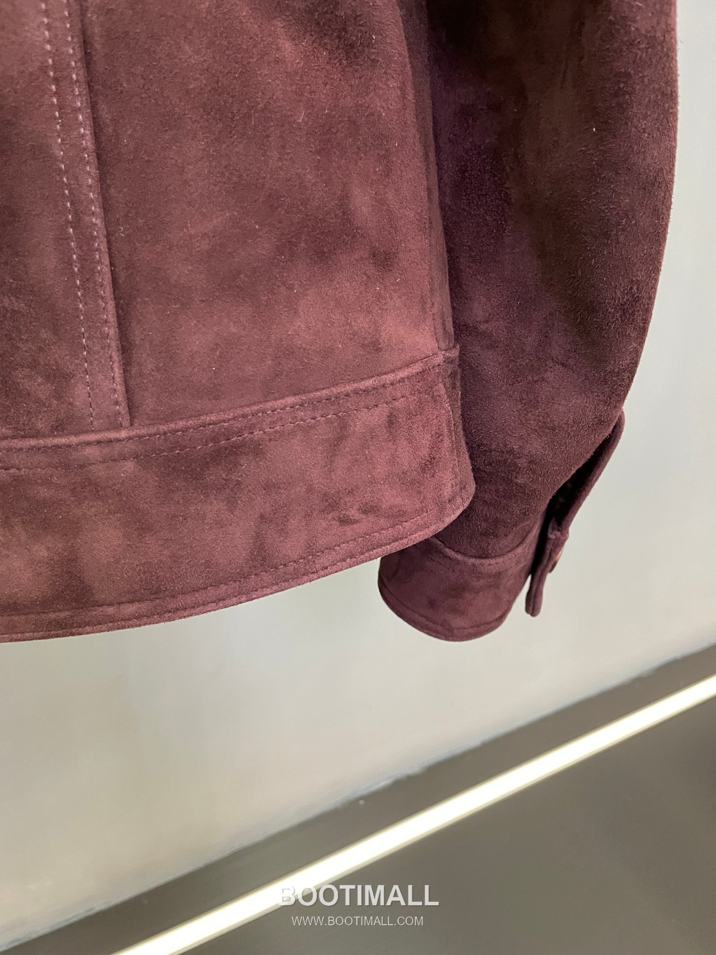 Prada Suede Lambskin Blouson Burgundy 프라다 스웨이드 램스킨 블루종 양가죽 버건디 13