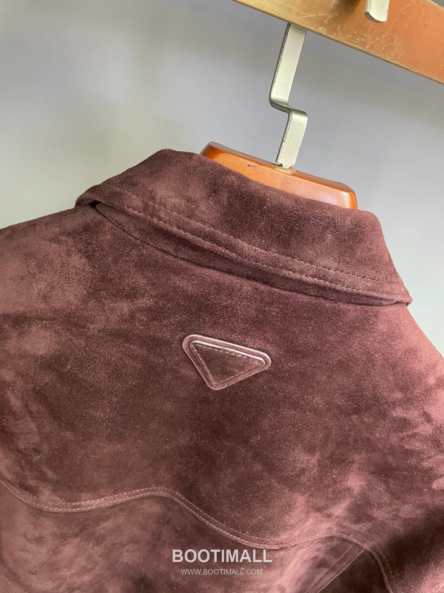 Prada Suede Lambskin Blouson Burgundy 프라다 스웨이드 램스킨 블루종 양가죽 버건디 15