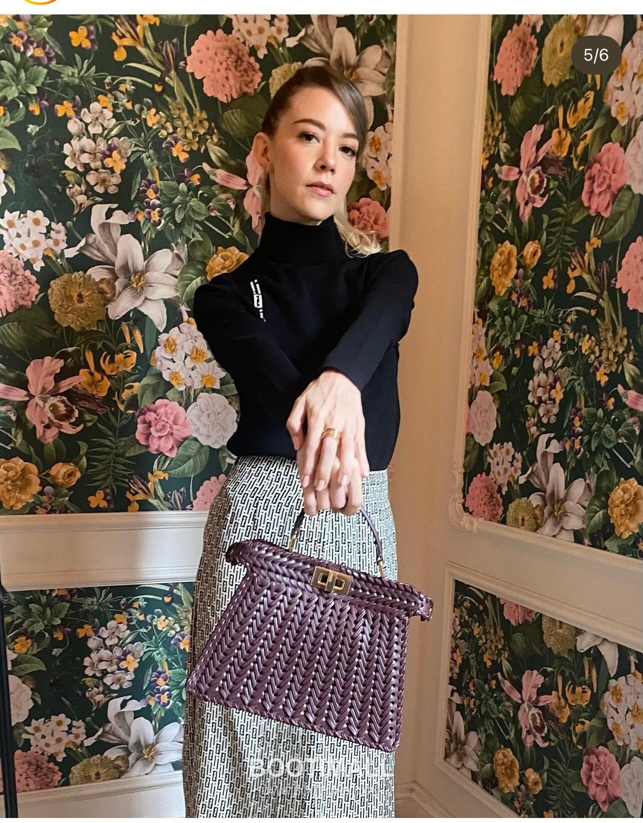 Fendi Peekaboo ISeeU Mini Leather Black Top Handle Bag 펜디 피카부 아이씨유 미니 가죽 블랙 탑핸들백 20cm 2