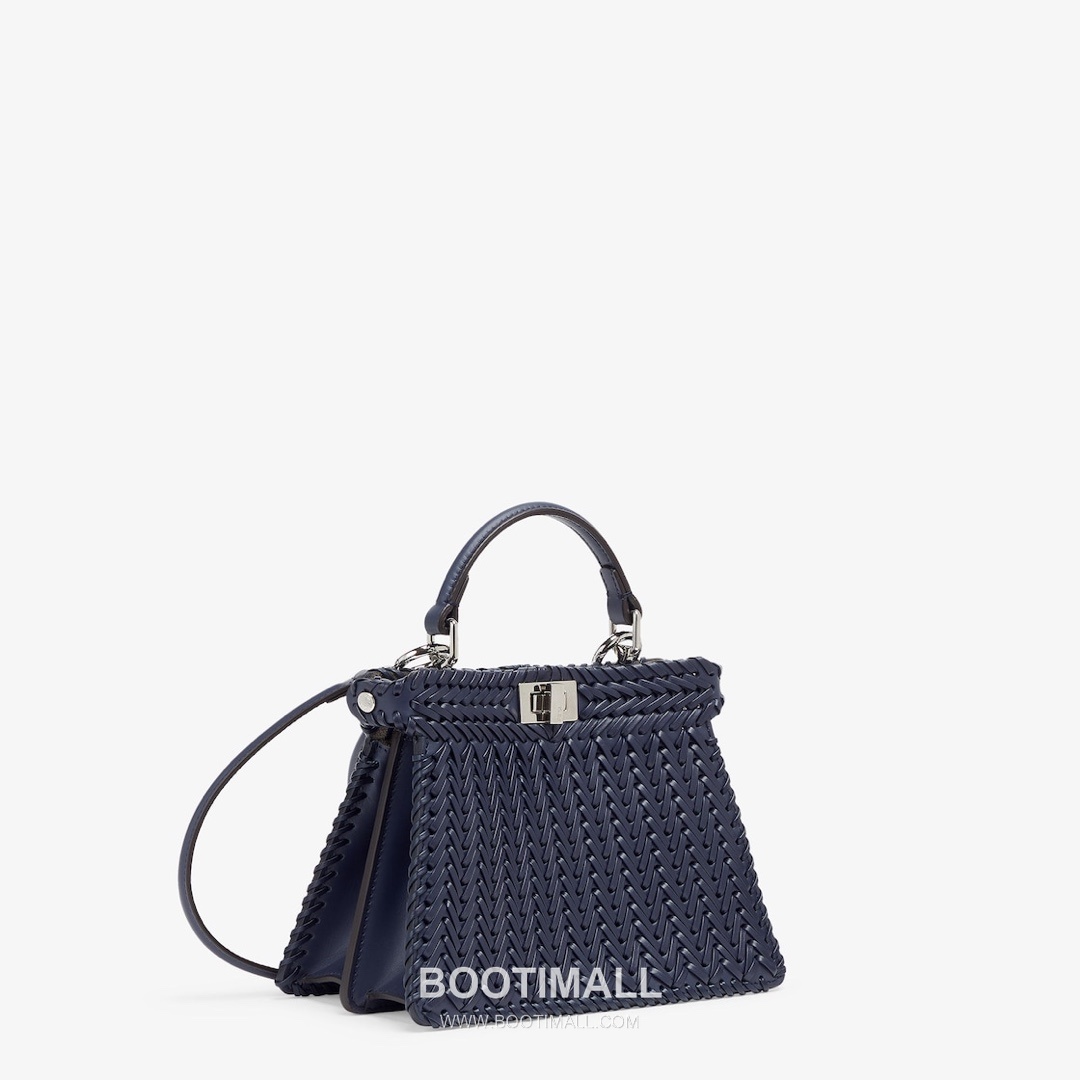 Fendi Peekaboo ISeeU Mini Leather Black Top Handle Bag 펜디 피카부 아이씨유 미니 가죽 블랙 탑핸들백 20cm 4