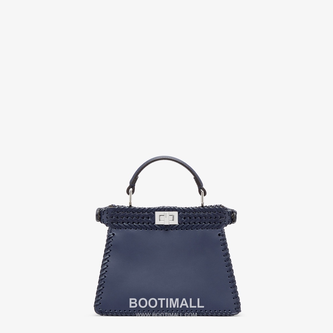 Fendi Peekaboo ISeeU Mini Leather Black Top Handle Bag 펜디 피카부 아이씨유 미니 가죽 블랙 탑핸들백 20cm 5