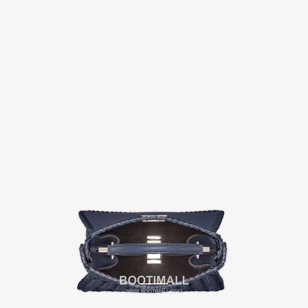 Fendi Peekaboo ISeeU Mini Leather Black Top Handle Bag 펜디 피카부 아이씨유 미니 가죽 블랙 탑핸들백 20cm 6