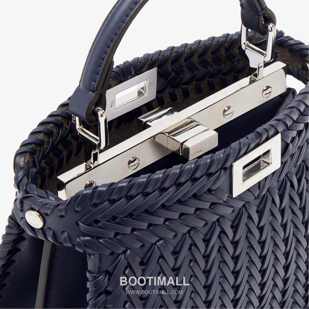 Fendi Peekaboo ISeeU Mini Leather Black Top Handle Bag 펜디 피카부 아이씨유 미니 가죽 블랙 탑핸들백 20cm 7