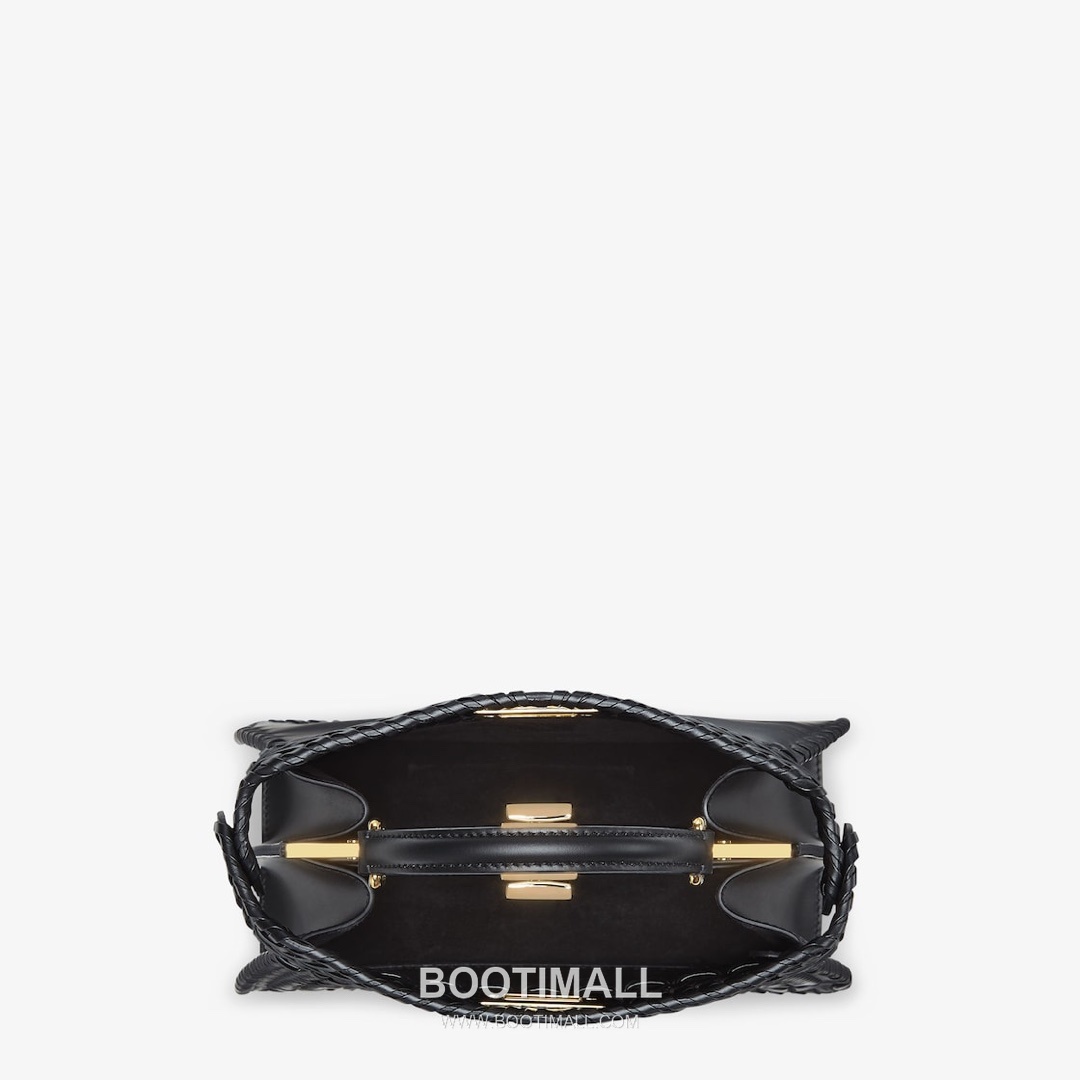 Fendi Peekaboo ISeeU Braided Imported Leather Beige Top Handle Bag 펜디 피카부 아이씨유 브레이디드 수입 가죽 베이지 탑핸들백 27cm 7