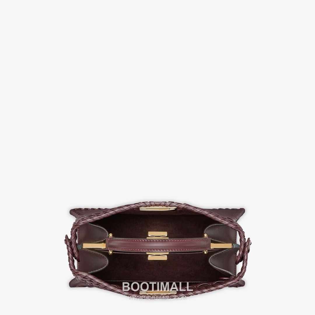 Fendi Peekaboo ISeeU Braided Imported Leather Top Handle Bag 펜디 피카부 아이씨유 브레이디드 수입 가죽 탑핸들백 27cm 4