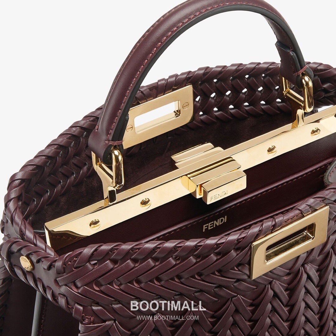 Fendi Peekaboo ISeeU Braided Imported Leather Top Handle Bag 펜디 피카부 아이씨유 브레이디드 수입 가죽 탑핸들백 27cm 5