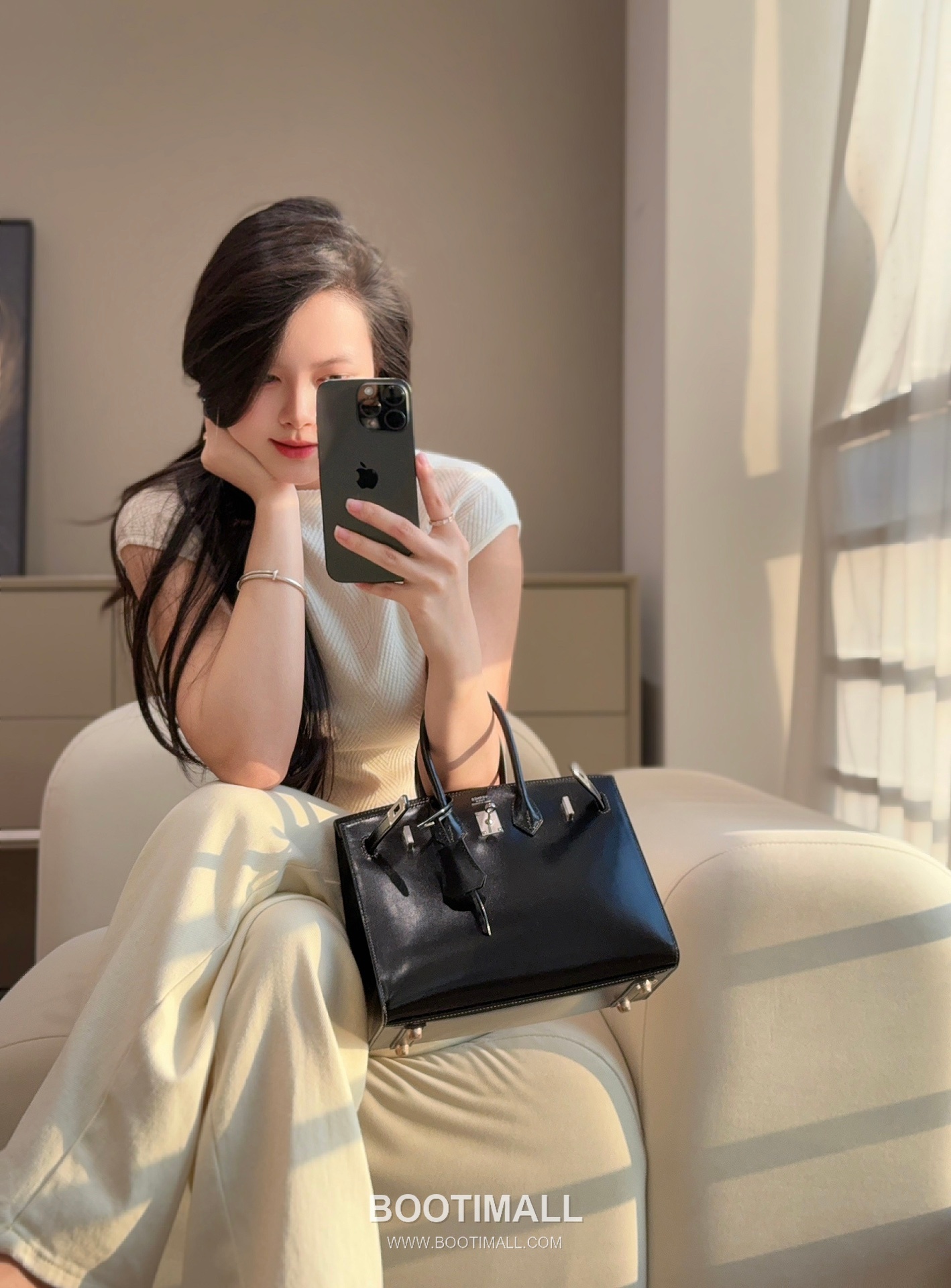 Hermes Birkin 25 Box Calf Black Top Handle Bag 에르메스 버킨 25 박스 카프 블랙 탑핸들백 25cm 2