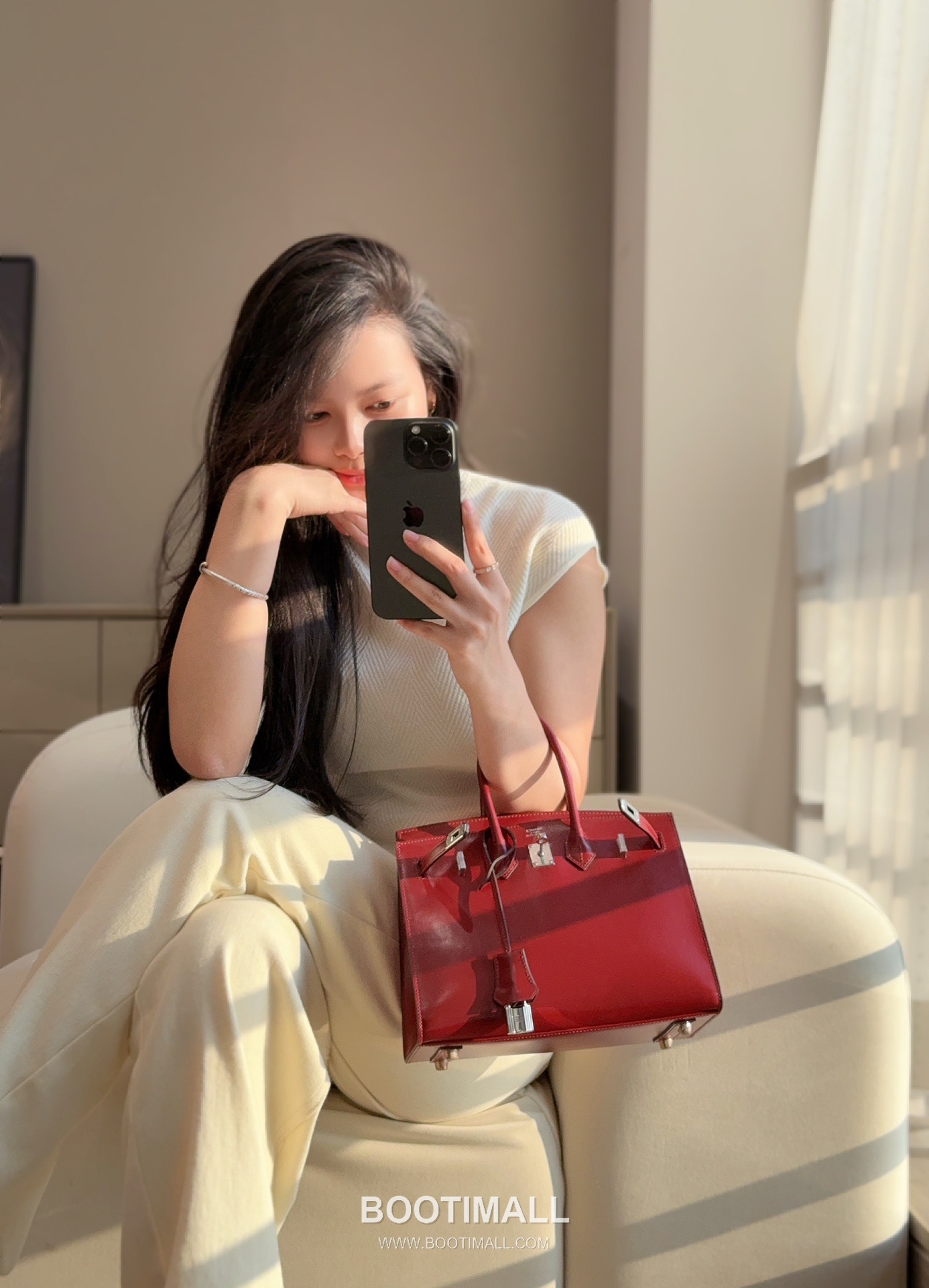 Hermes Birkin 25 Box Calf Red Top Handle Bag 에르메스 버킨 25 박스 카프 레드 탑핸들백 25cm 2