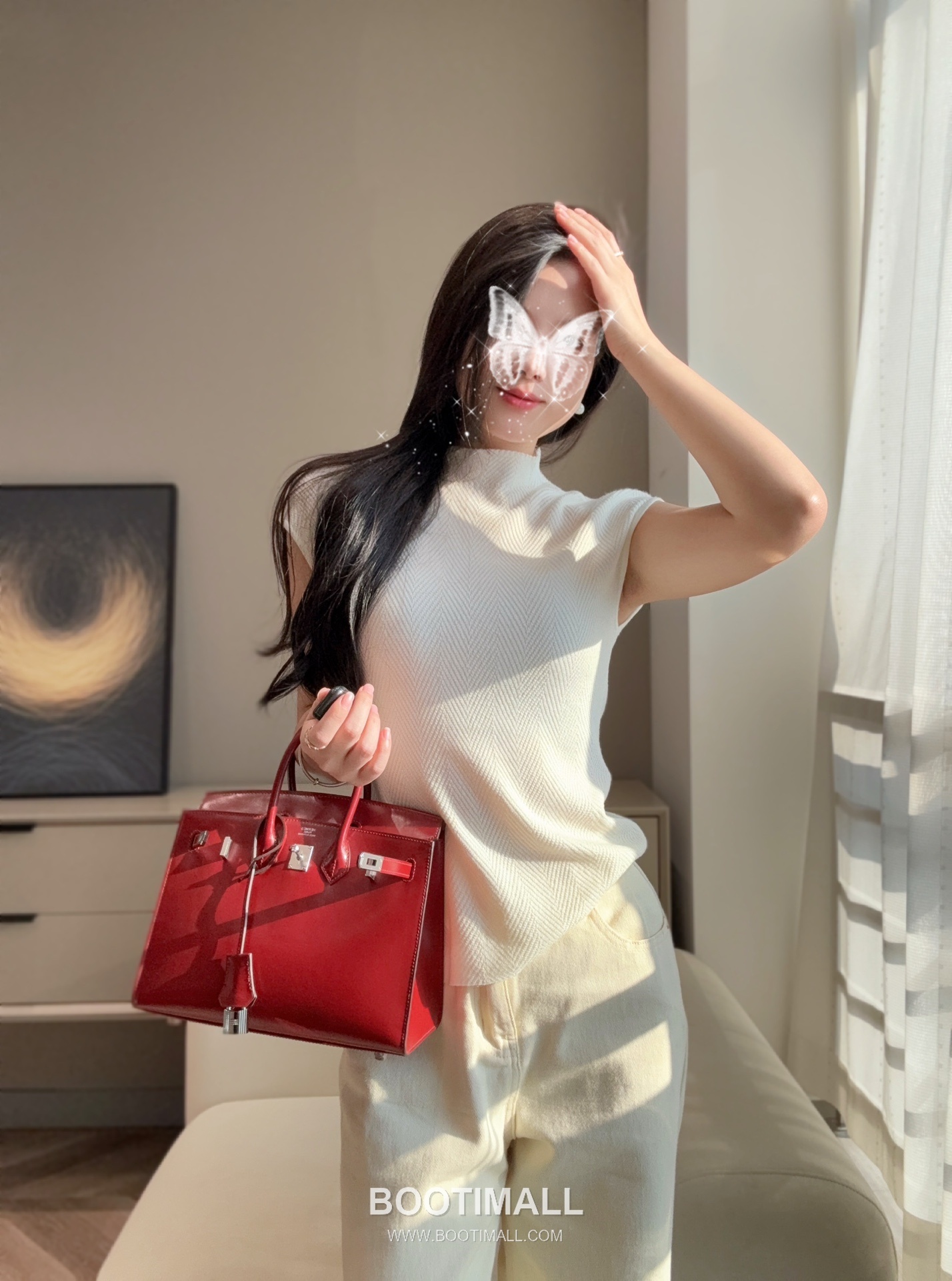 Hermes Birkin 25 Box Calf Red Top Handle Bag 에르메스 버킨 25 박스 카프 레드 탑핸들백 25cm 6