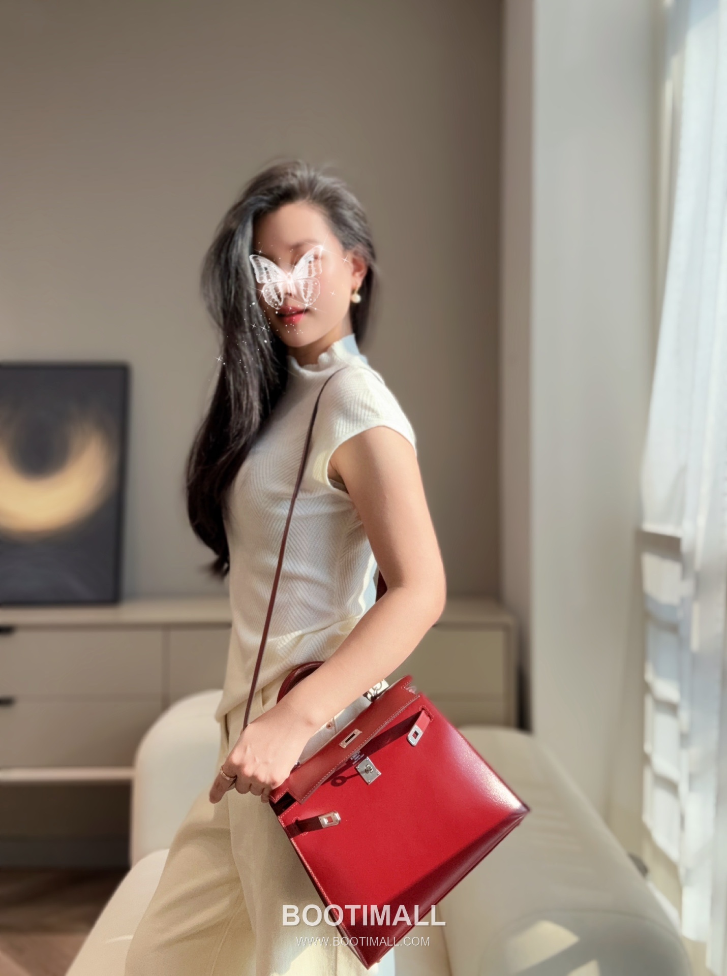 Hermes Kelly 25 Box Calf Red Top Handle Bag 에르메스 켈리 25 박스 카프 레드 탑핸들백 25cm 6
