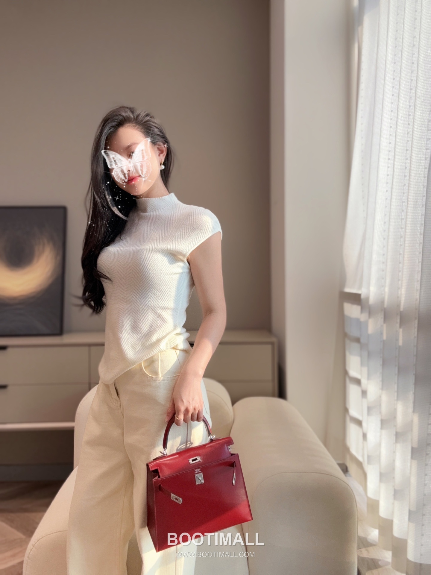 Hermes Kelly 25 Box Calf Red Top Handle Bag 에르메스 켈리 25 박스 카프 레드 탑핸들백 25cm 7