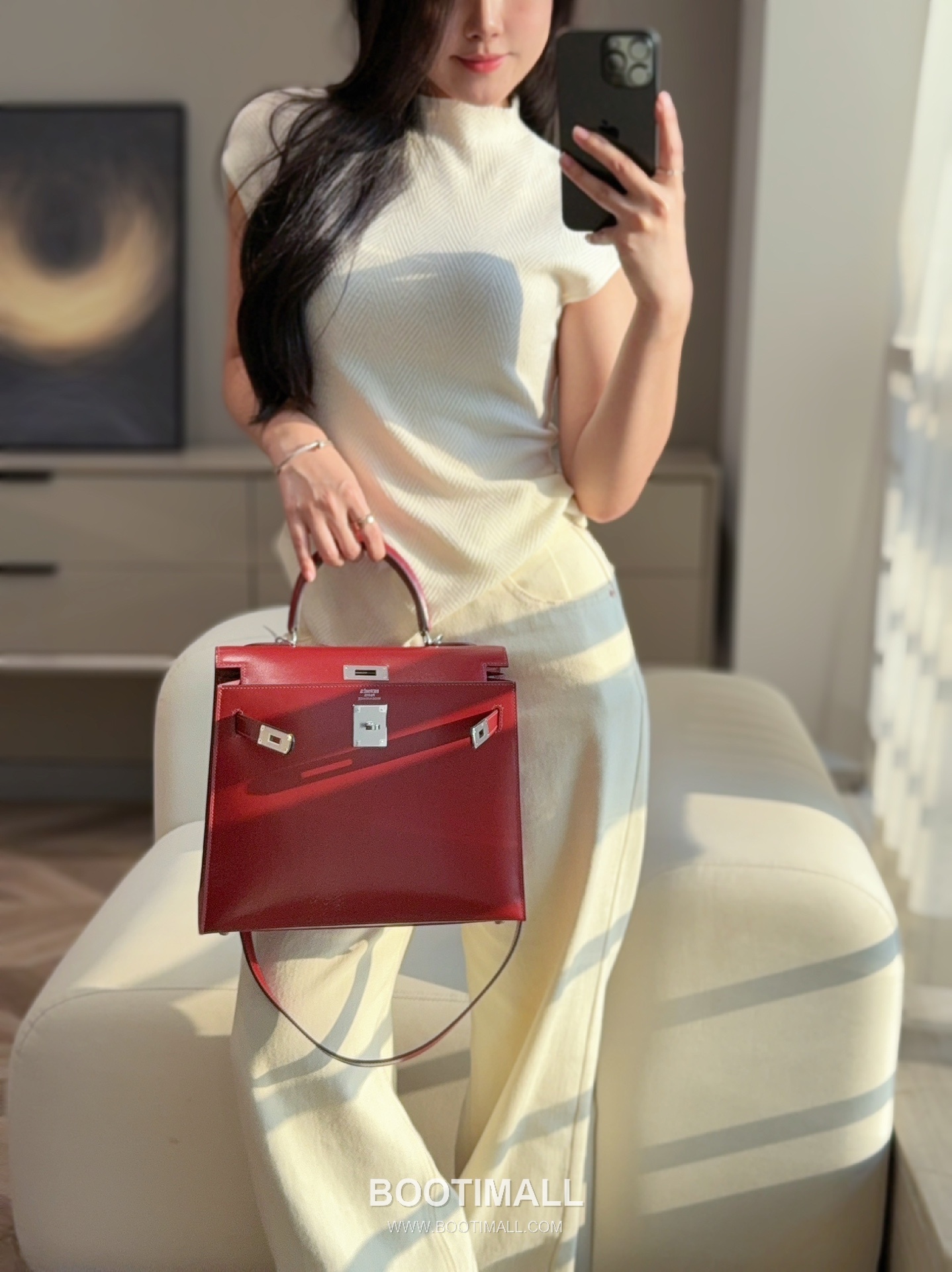 Hermes Kelly 28 Box Calf Red Top Handle Bag 에르메스 켈리 28 박스 카프 레드 탑핸들백 28cm 2