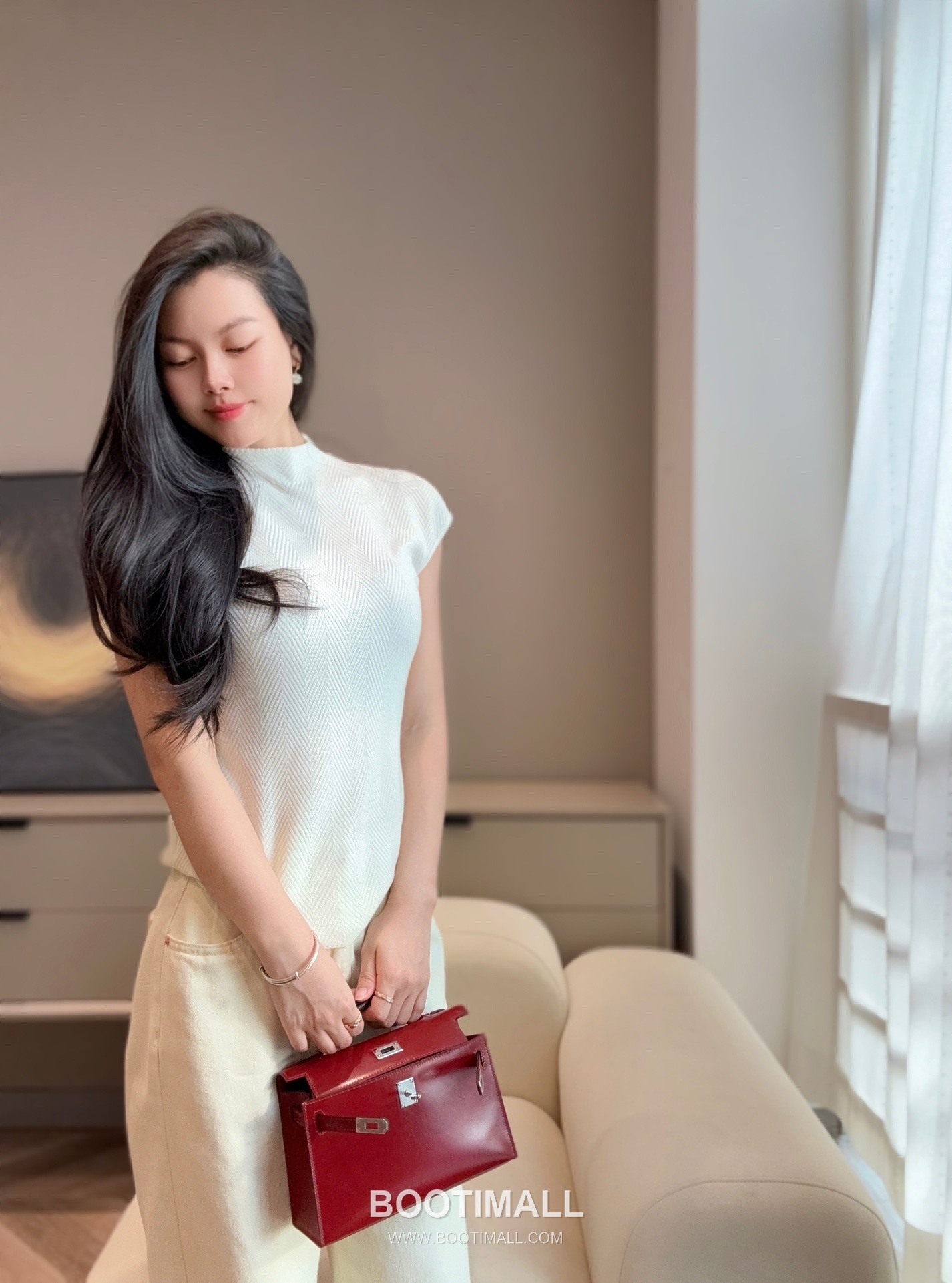 Hermes Mini Kelly 22 Box Calf Red Top Handle Bag 에르메스 미니 켈리 22 박스 카프 레드 탑핸들백 22cm 3