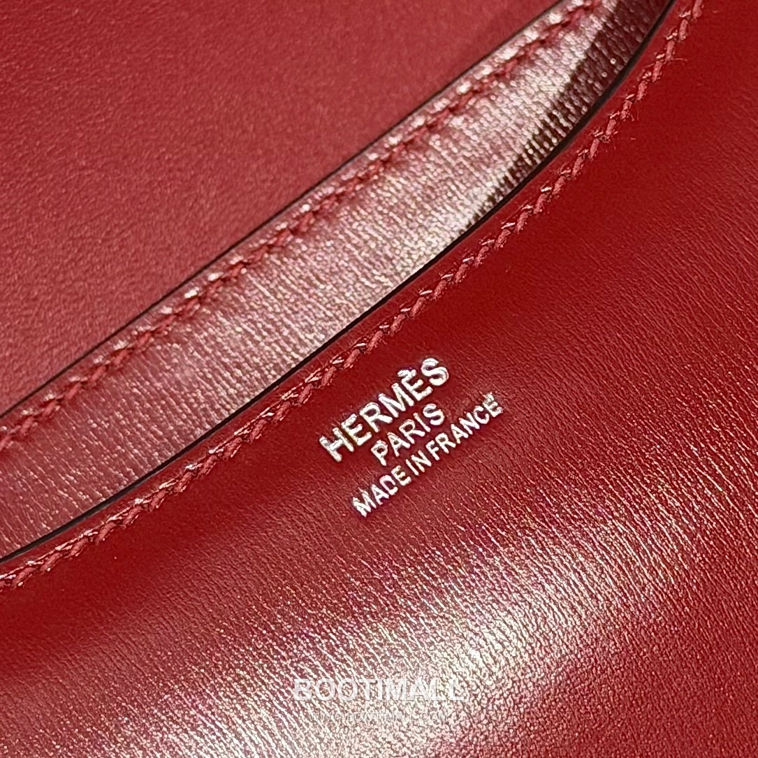 Hermes Constance 19 Box Calf Red Shoulder Bag 에르메스 콘스탄스 19 박스 카프 레드 숄더백 19cm 9