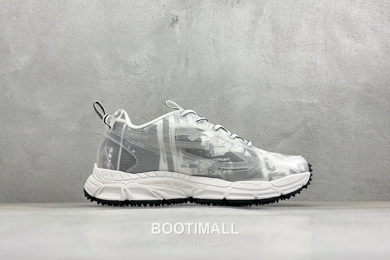 Off-White Arrow 3D-Printed Runner Mixed Materials White Sneakers 디센트 다운 애로우 3D 프린트 러너 혼합 소재 화이트 스니커즈 2