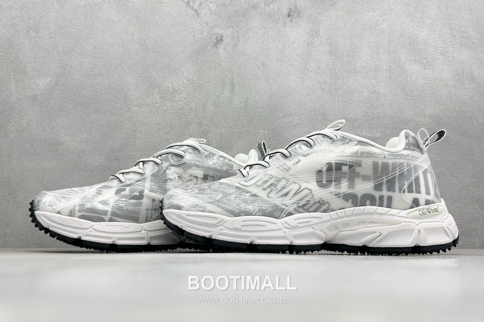 Off-White Arrow 3D-Printed Runner Mixed Materials White Sneakers 디센트 다운 애로우 3D 프린트 러너 혼합 소재 화이트 스니커즈 5