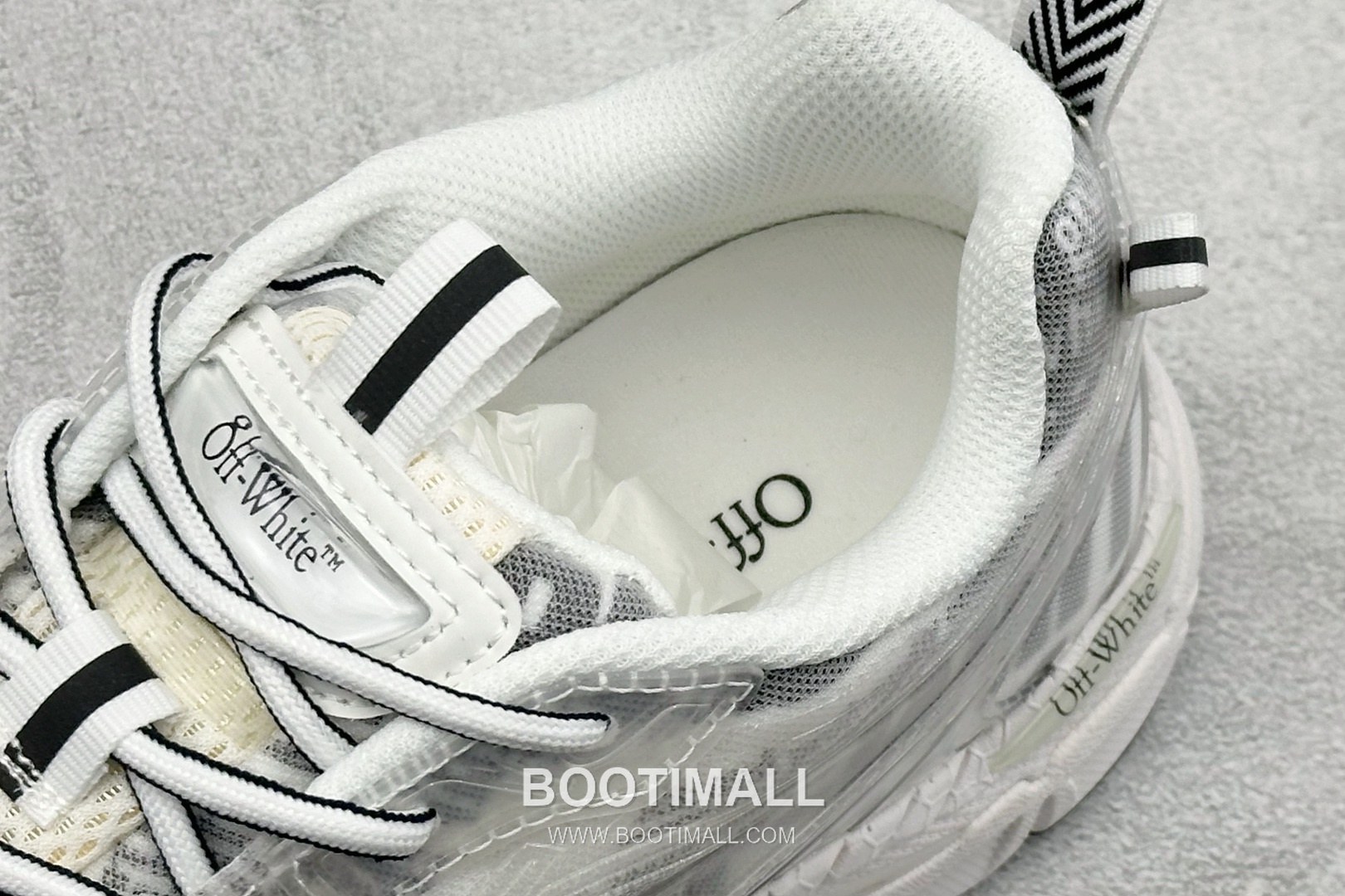 Off-White Arrow 3D-Printed Runner Mixed Materials White Sneakers 디센트 다운 애로우 3D 프린트 러너 혼합 소재 화이트 스니커즈 8