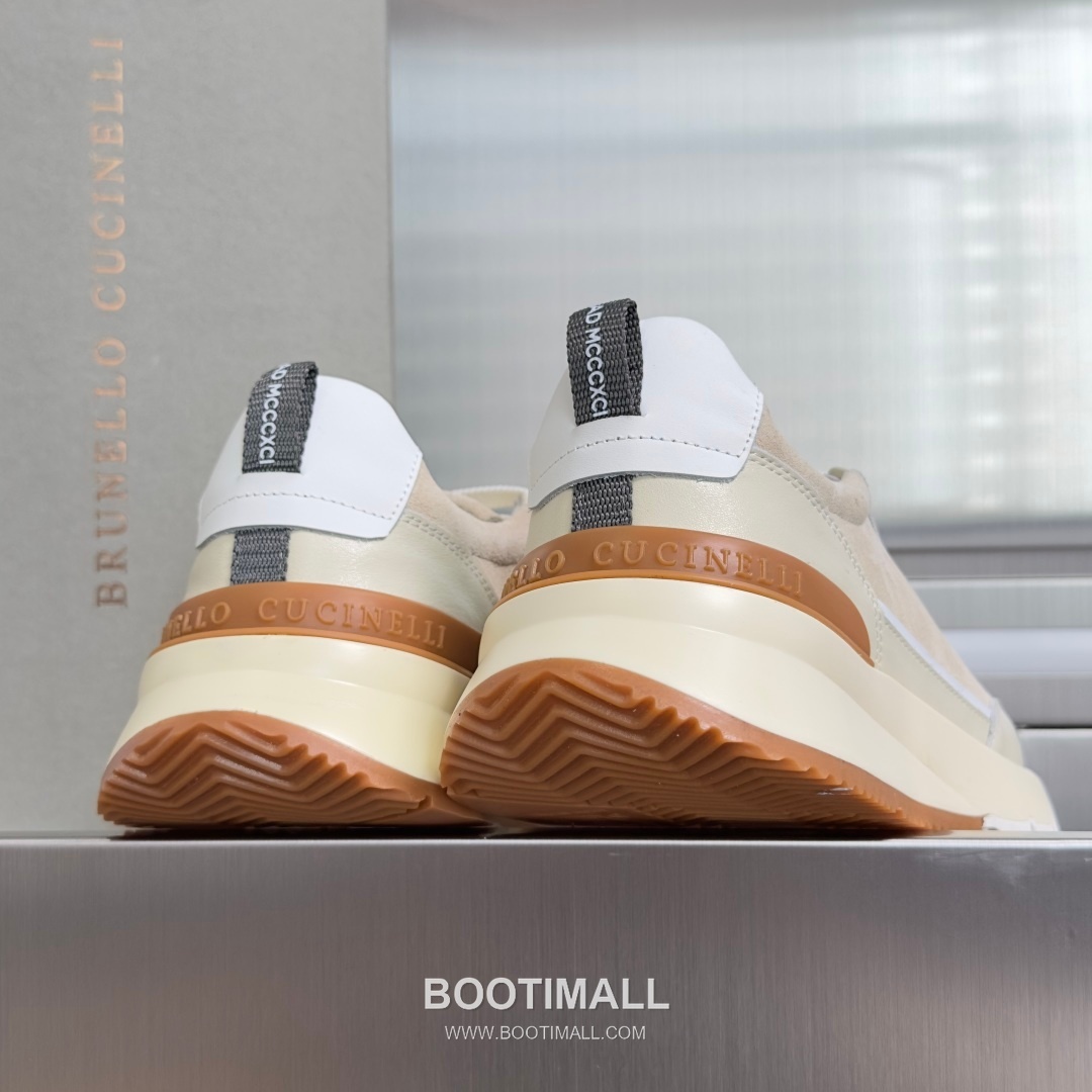 Brunello Cucinelli Cotton Knit Calfskin Platform Lambskin Rubber Black Sneakers 브루넬로 쿠치넬리 코튼 니트 카프스킨 플랫폼 램스킨 러버 블랙 스니커즈 8