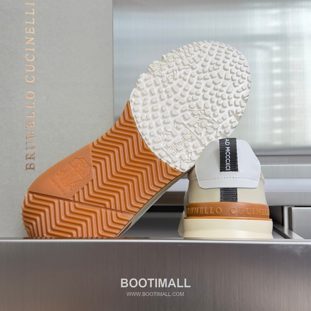 Brunello Cucinelli Cotton Knit Calfskin Platform Lambskin Rubber Black Sneakers 브루넬로 쿠치넬리 코튼 니트 카프스킨 플랫폼 램스킨 러버 블랙 스니커즈 9