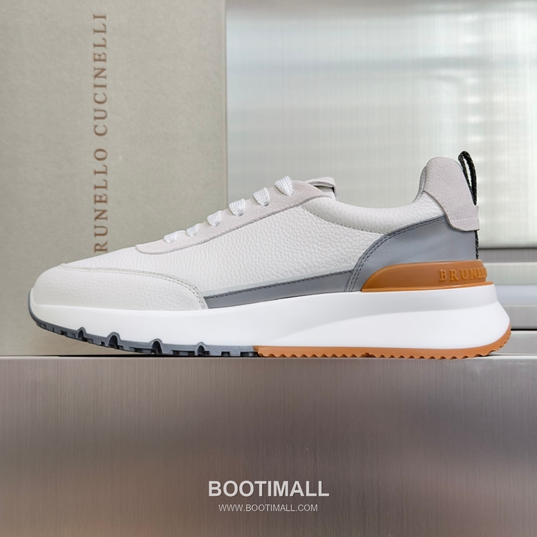 Brunello Cucinelli Cotton Knit Calfskin Platform Lambskin Rubber Black Sneakers 브루넬로 쿠치넬리 코튼 니트 카프스킨 플랫폼 램스킨 러버 블랙 스니커즈 2