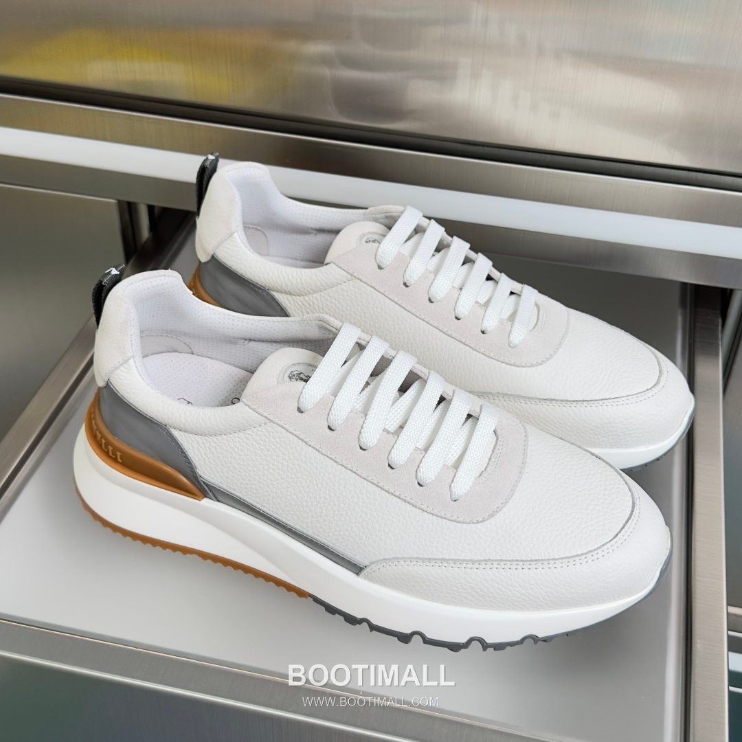 Brunello Cucinelli Cotton Knit Calfskin Platform Lambskin Rubber Black Sneakers 브루넬로 쿠치넬리 코튼 니트 카프스킨 플랫폼 램스킨 러버 블랙 스니커즈 3