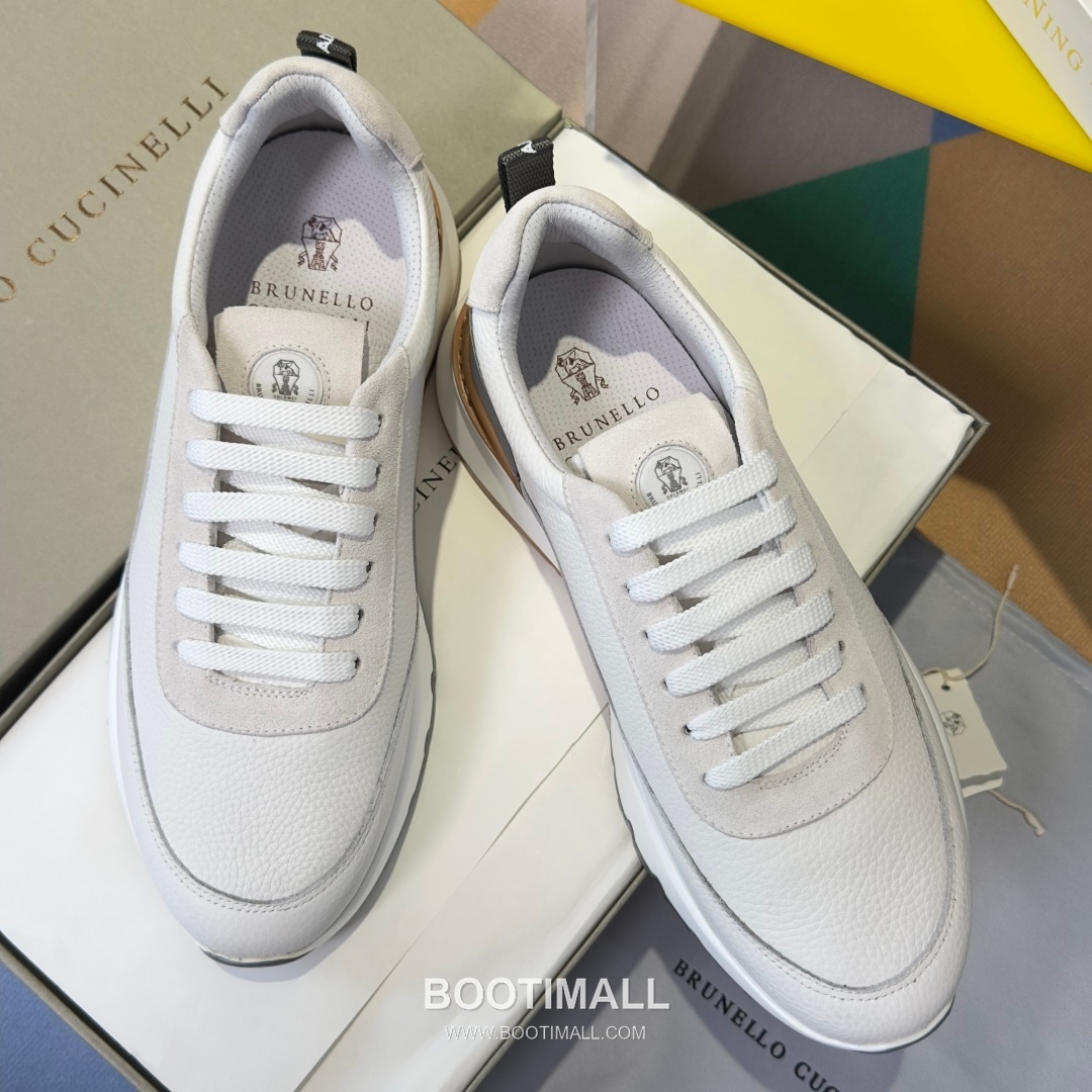 Brunello Cucinelli Cotton Knit Calfskin Platform Lambskin Rubber Black Sneakers 브루넬로 쿠치넬리 코튼 니트 카프스킨 플랫폼 램스킨 러버 블랙 스니커즈 5