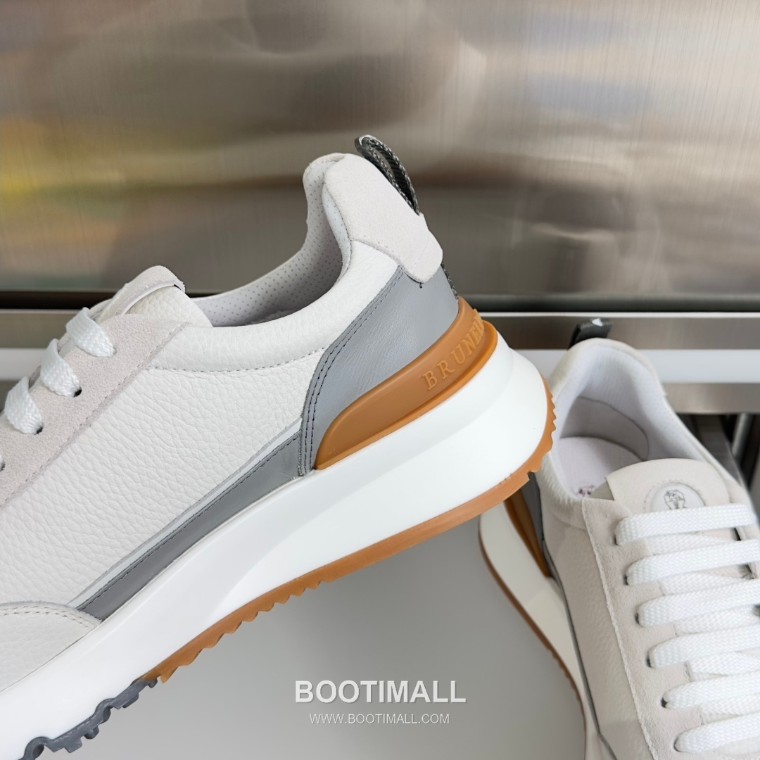 Brunello Cucinelli Cotton Knit Calfskin Platform Lambskin Rubber Black Sneakers 브루넬로 쿠치넬리 코튼 니트 카프스킨 플랫폼 램스킨 러버 블랙 스니커즈 7