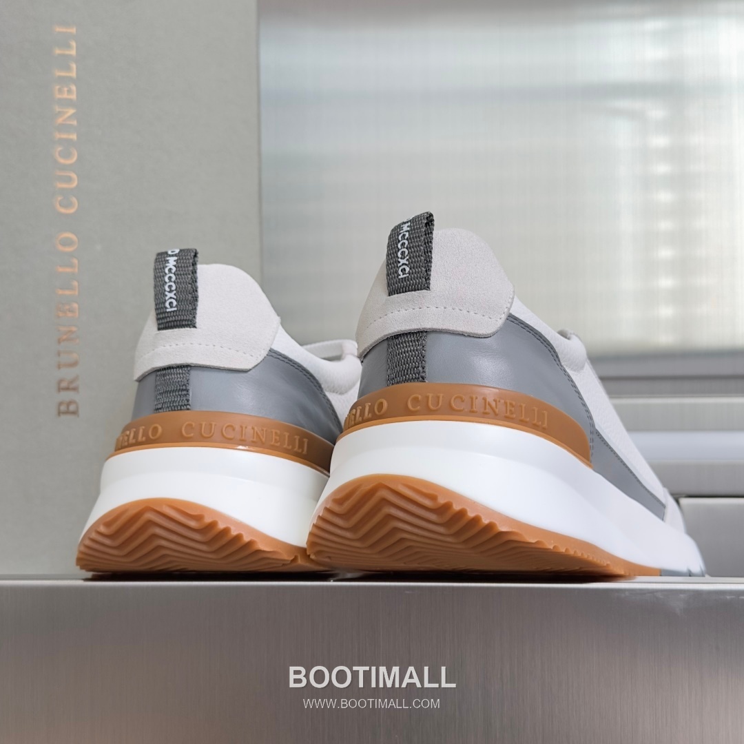 Brunello Cucinelli Cotton Knit Calfskin Platform Lambskin Rubber Black Sneakers 브루넬로 쿠치넬리 코튼 니트 카프스킨 플랫폼 램스킨 러버 블랙 스니커즈 8