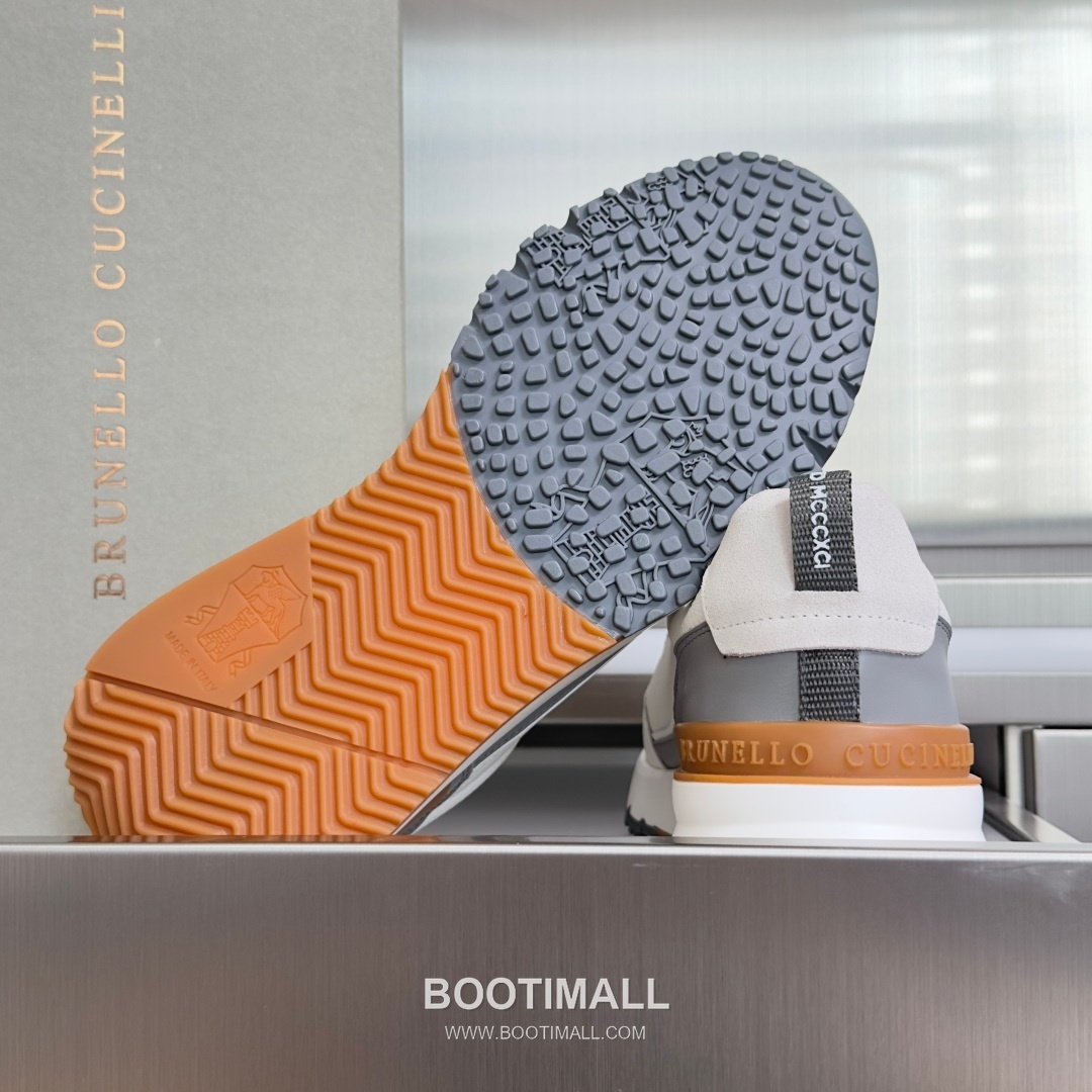 Brunello Cucinelli Cotton Knit Calfskin Platform Lambskin Rubber Black Sneakers 브루넬로 쿠치넬리 코튼 니트 카프스킨 플랫폼 램스킨 러버 블랙 스니커즈 9