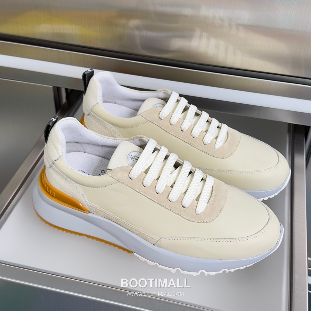 Brunello Cucinelli Cotton Knit Calfskin Platform Lambskin Rubber Black Sneakers 브루넬로 쿠치넬리 코튼 니트 카프스킨 플랫폼 램스킨 러버 블랙 스니커즈 3