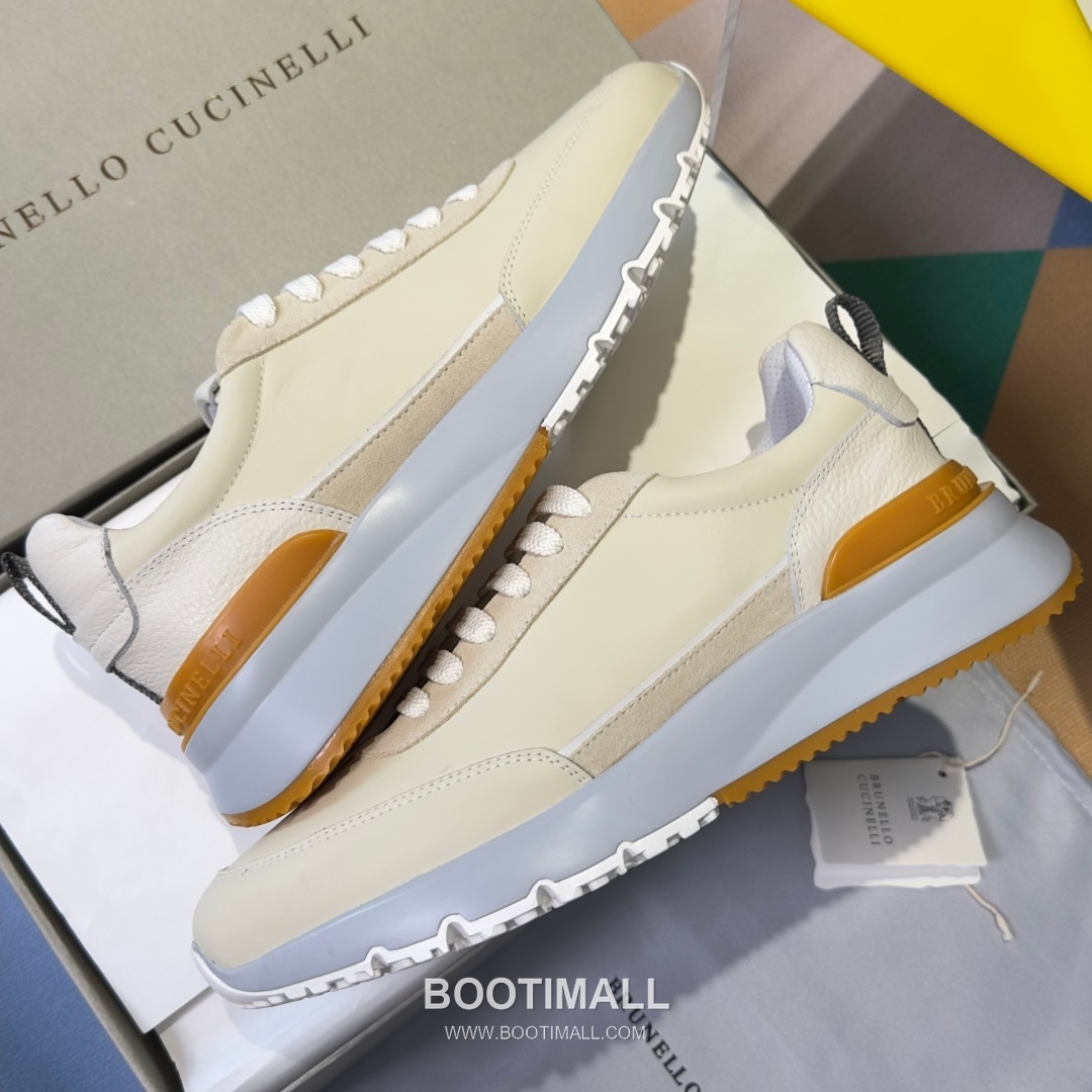 Brunello Cucinelli Cotton Knit Calfskin Platform Lambskin Rubber Black Sneakers 브루넬로 쿠치넬리 코튼 니트 카프스킨 플랫폼 램스킨 러버 블랙 스니커즈 6