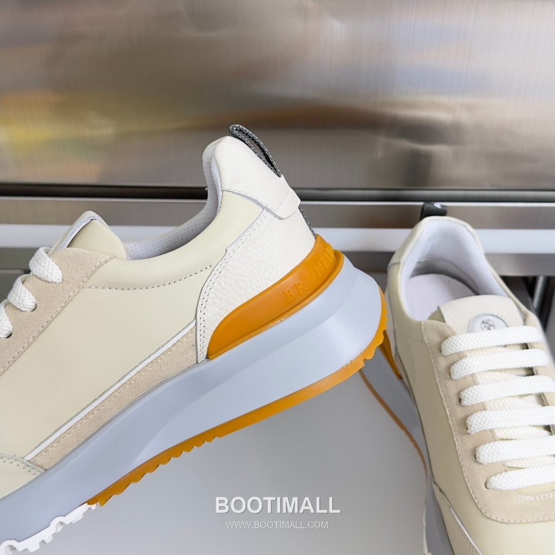 Brunello Cucinelli Cotton Knit Calfskin Platform Lambskin Rubber Black Sneakers 브루넬로 쿠치넬리 코튼 니트 카프스킨 플랫폼 램스킨 러버 블랙 스니커즈 7