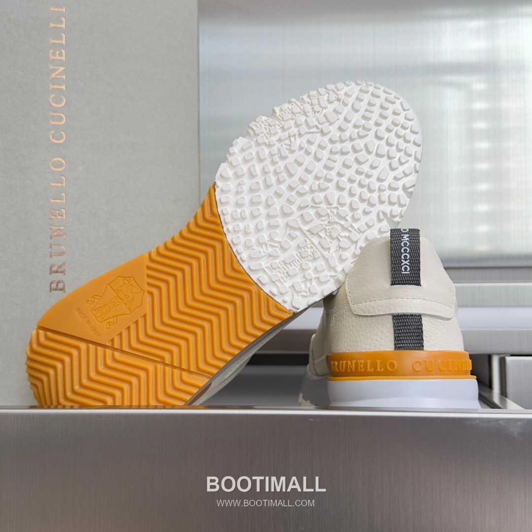 Brunello Cucinelli Cotton Knit Calfskin Platform Lambskin Rubber Black Sneakers 브루넬로 쿠치넬리 코튼 니트 카프스킨 플랫폼 램스킨 러버 블랙 스니커즈 9