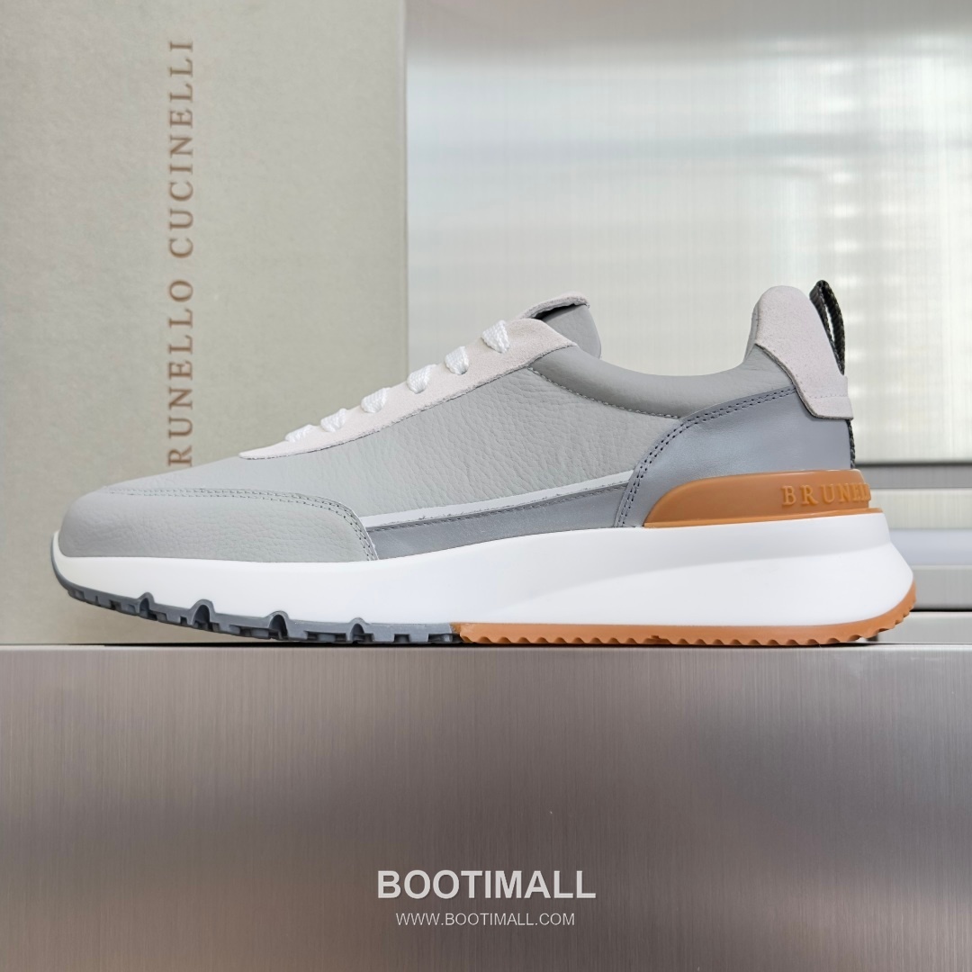 Brunello Cucinelli Cotton Knit Calfskin Platform Lambskin Rubber Black Sneakers 브루넬로 쿠치넬리 코튼 니트 카프스킨 플랫폼 램스킨 러버 블랙 스니커즈 2