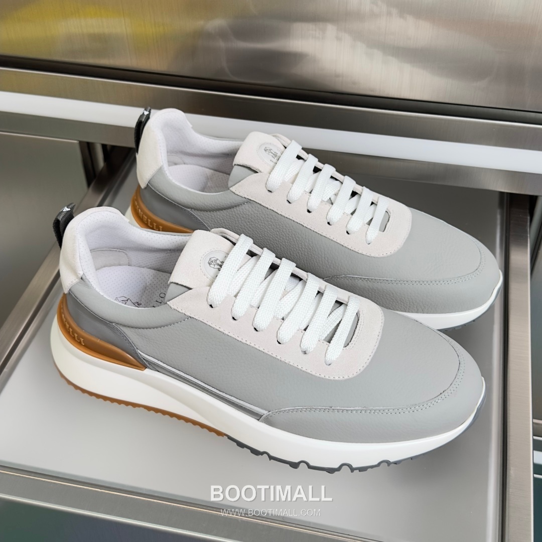 Brunello Cucinelli Cotton Knit Calfskin Platform Lambskin Rubber Black Sneakers 브루넬로 쿠치넬리 코튼 니트 카프스킨 플랫폼 램스킨 러버 블랙 스니커즈 3